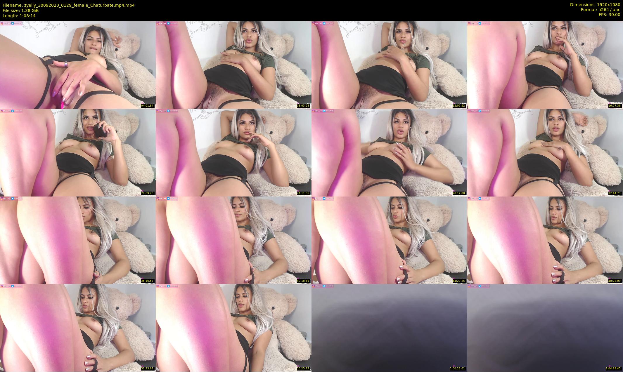 zyelly — 69 minute Chaturbate female cam show recording, 1080p, Sep 30, 2020