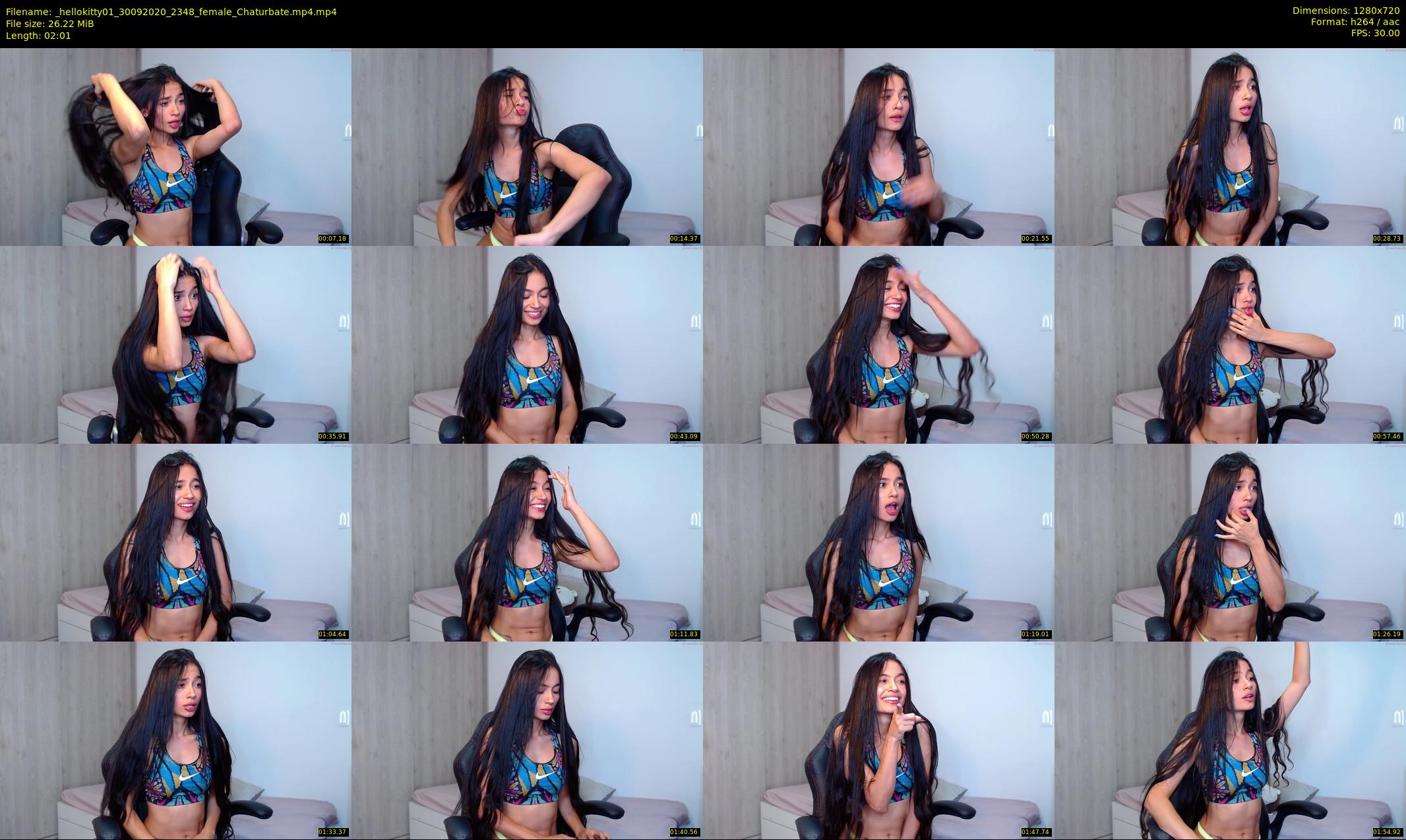 _hellokitty01 — 3 minute Chaturbate female cam show recording, 720p, Sep 30, 2020