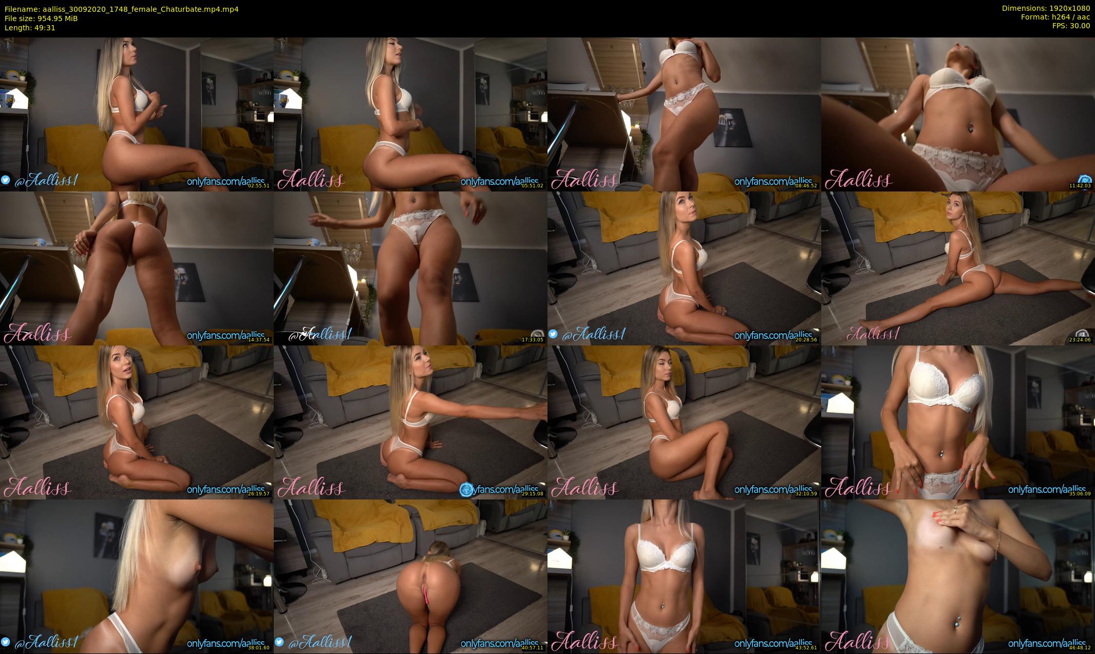 aalliss — 50 minute Chaturbate female cam show recording, 1080p, Sep 30, 2020
