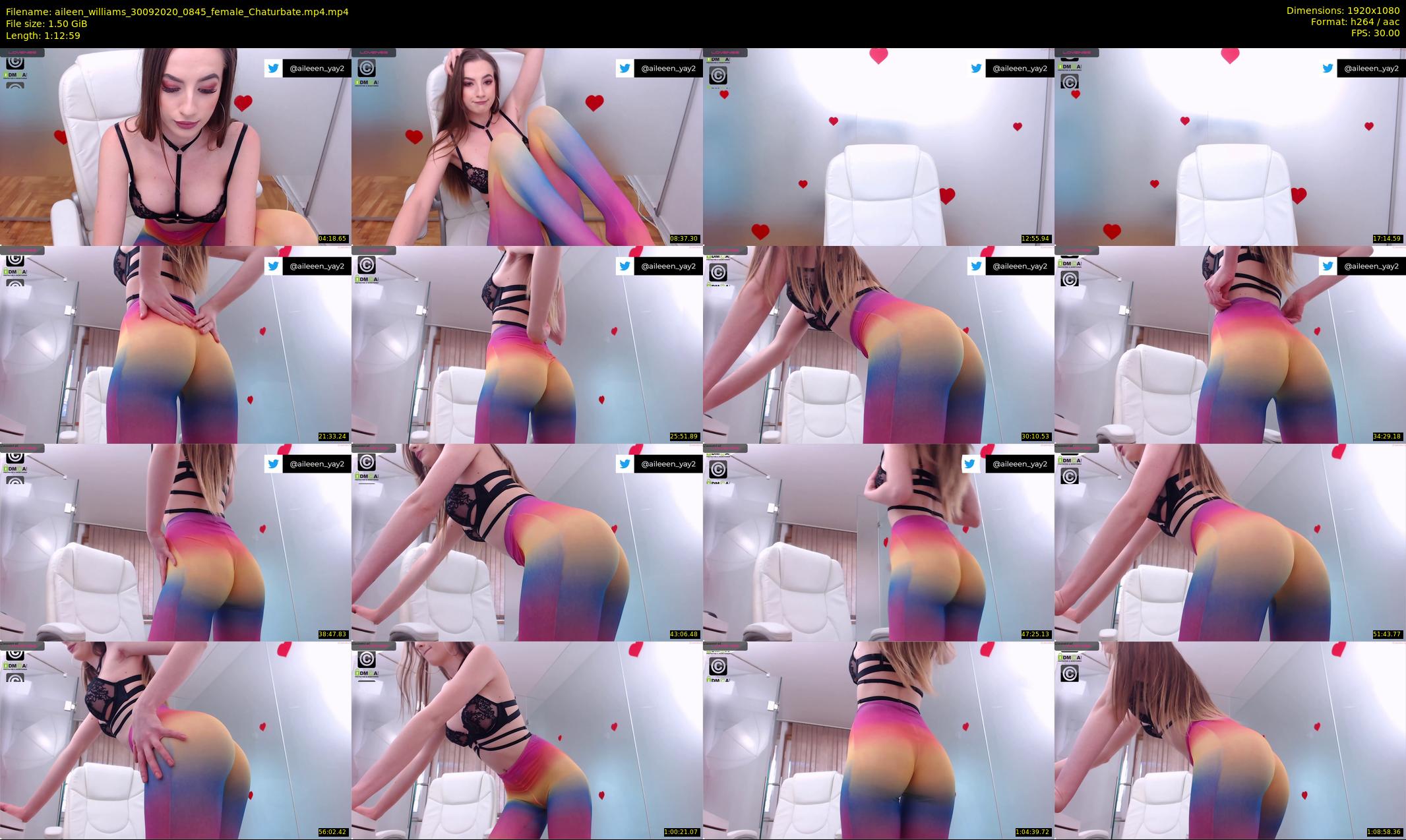aileen_williams — 73 minute Chaturbate female cam show recording, 1080p, Sep 30, 2020