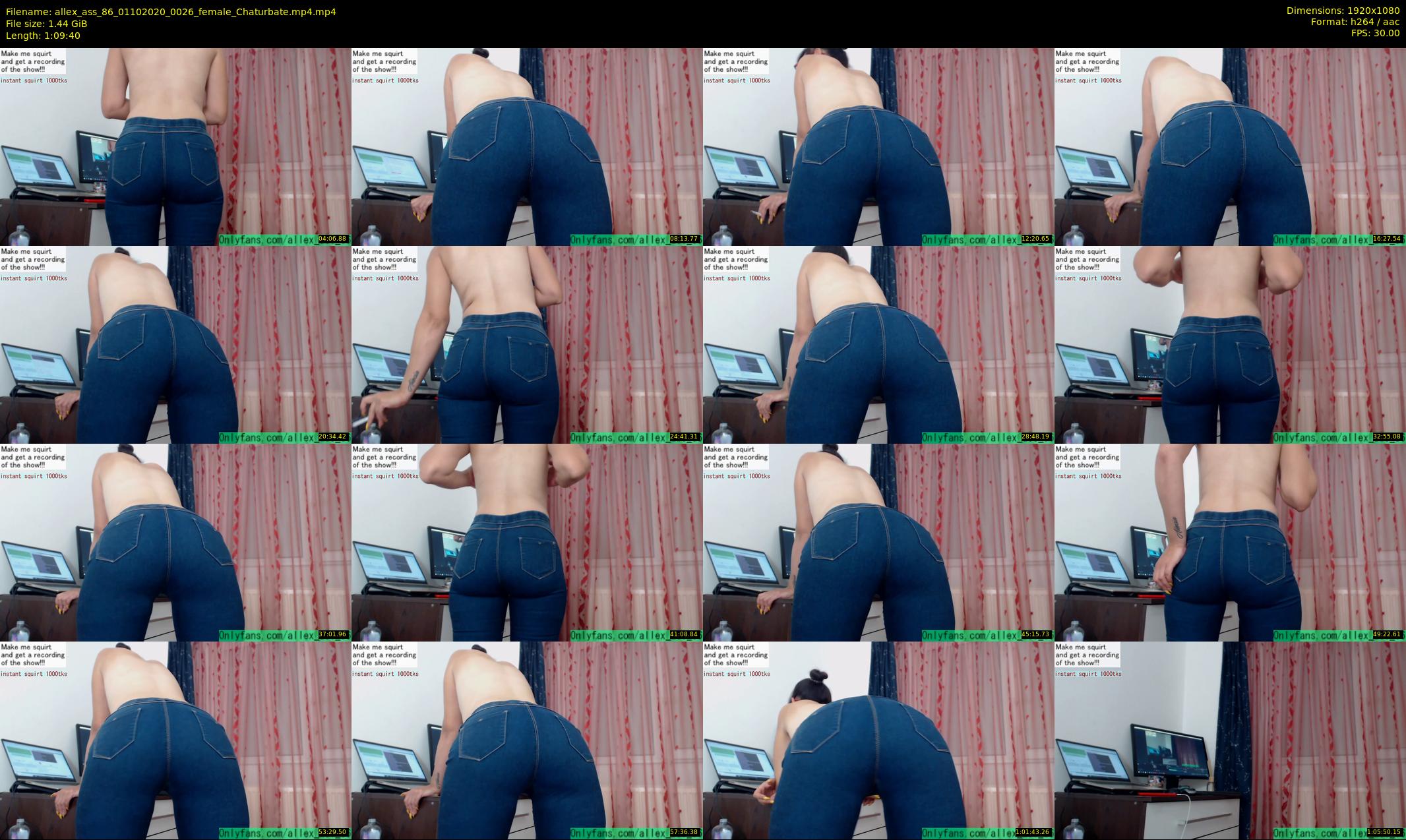 allex_ass_86 — 70 minute Chaturbate female cam show recording, 1080p, Oct 1, 2020