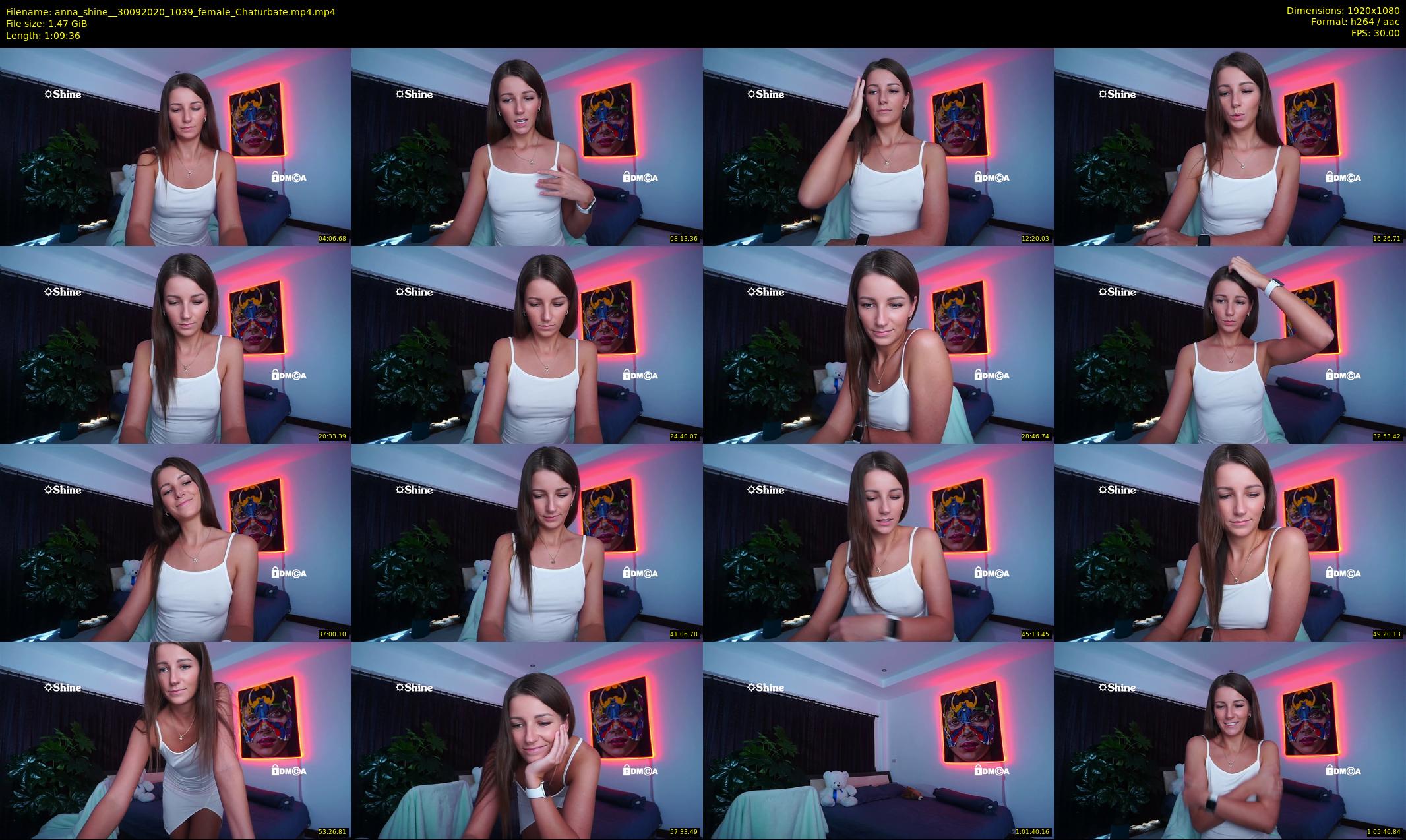 anna_shine_ — 70 minute Chaturbate female cam show recording, 1080p, Sep 30, 2020