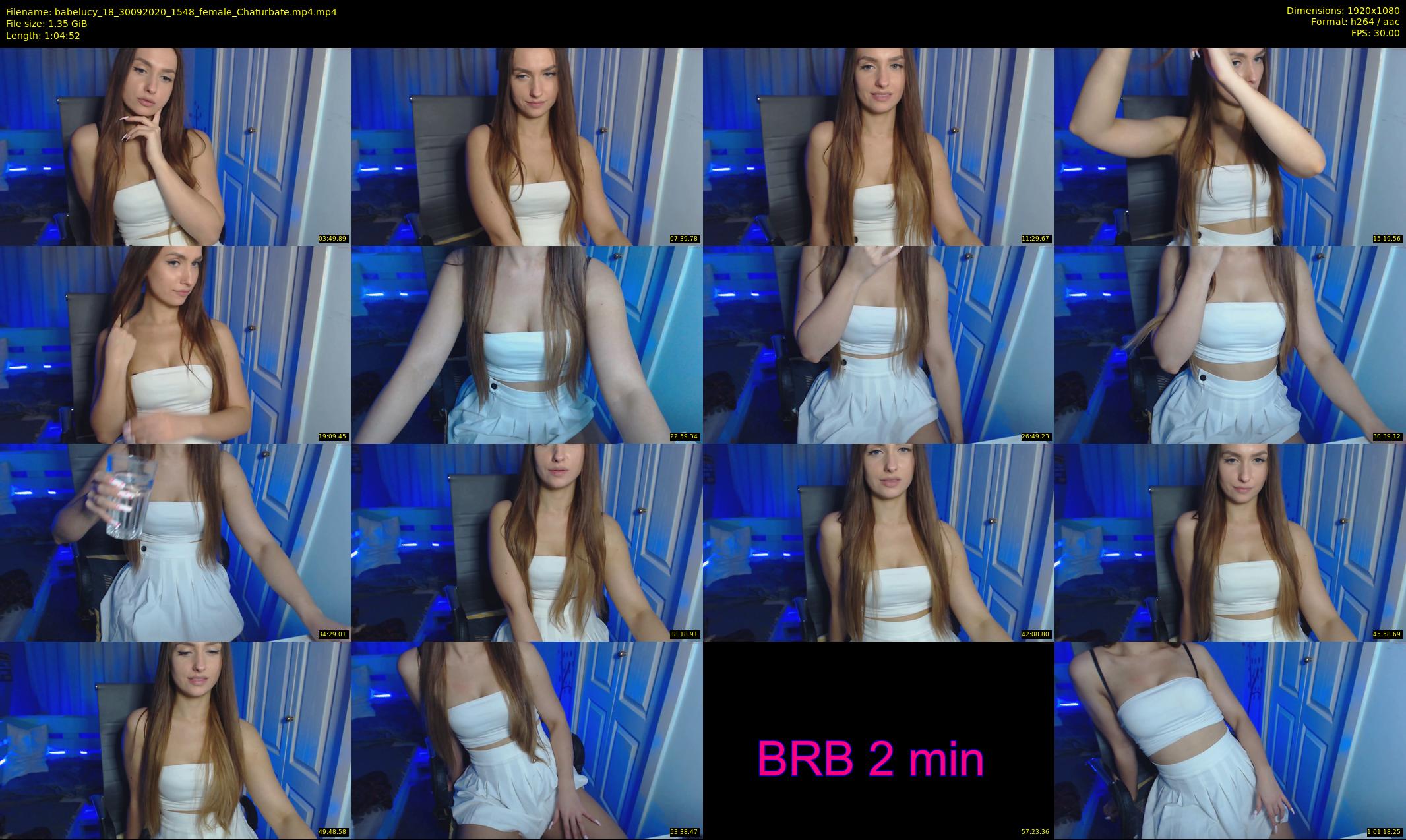 babelucy_18 — 65 minute Chaturbate female cam show recording, 1080p, Sep 30, 2020