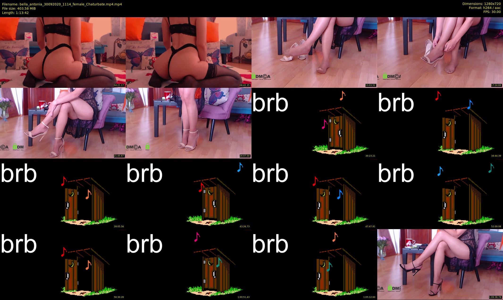 bella_antonia — 74 minute Chaturbate female cam show recording, 720p, Sep 30, 2020