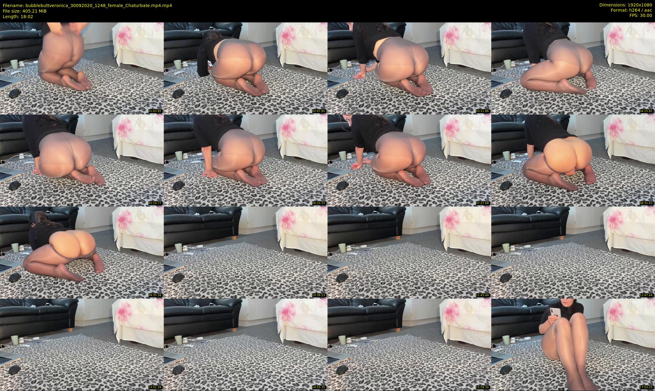 bubblebuttveronica — 19 minute Chaturbate female cam show recording, 1080p, Sep 30, 2020