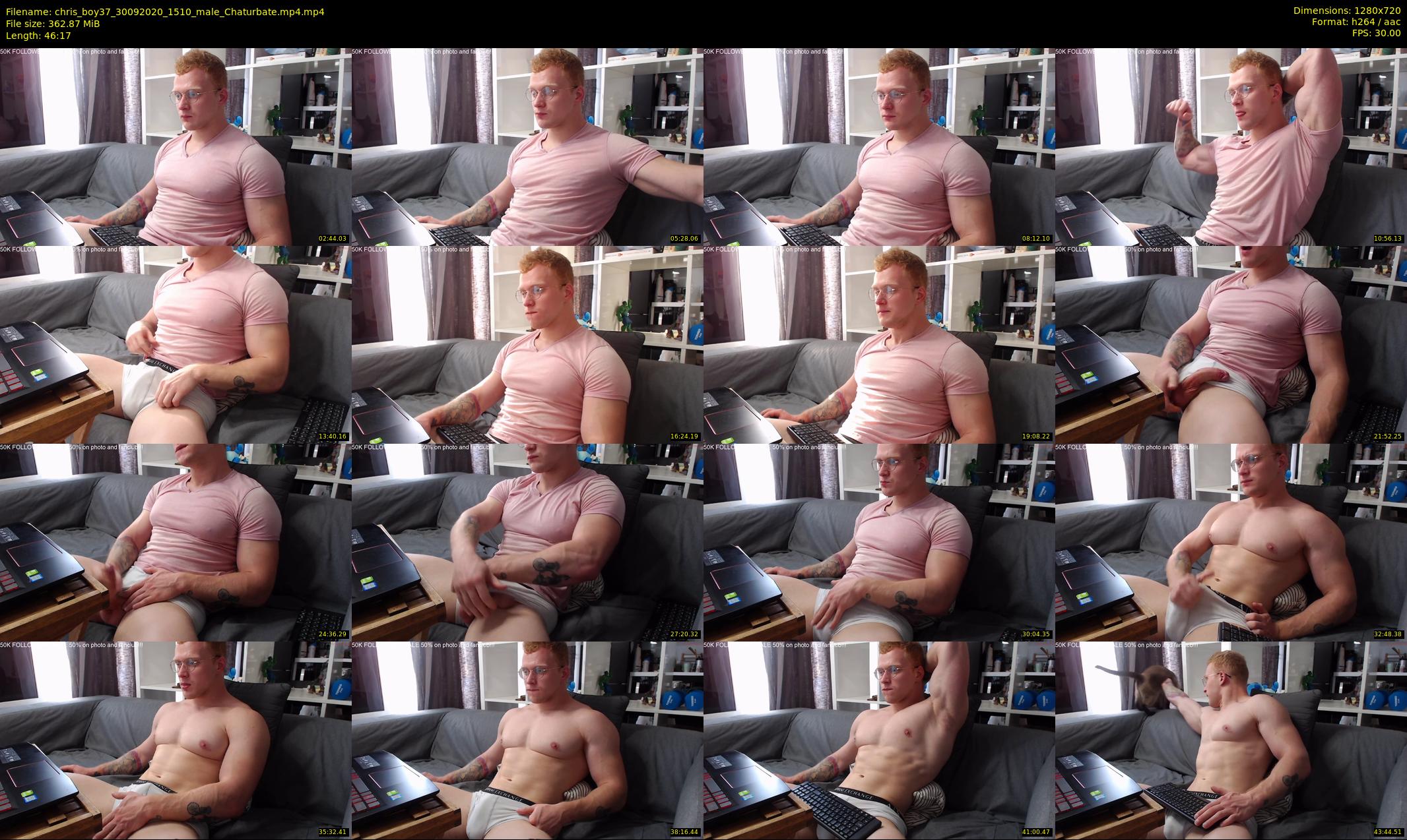 chris_boy37 — 47 minute Chaturbate male cam show recording, 720p, Sep 30, 2020