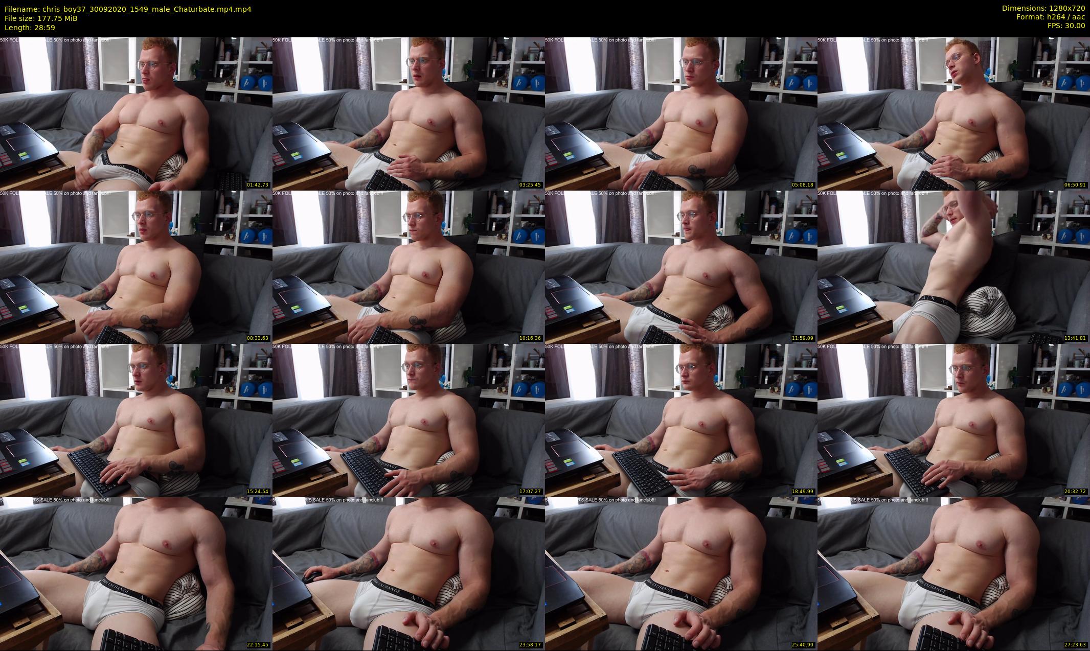 chris_boy37 — 29 minute Chaturbate male cam show recording, 720p, Sep 30, 2020