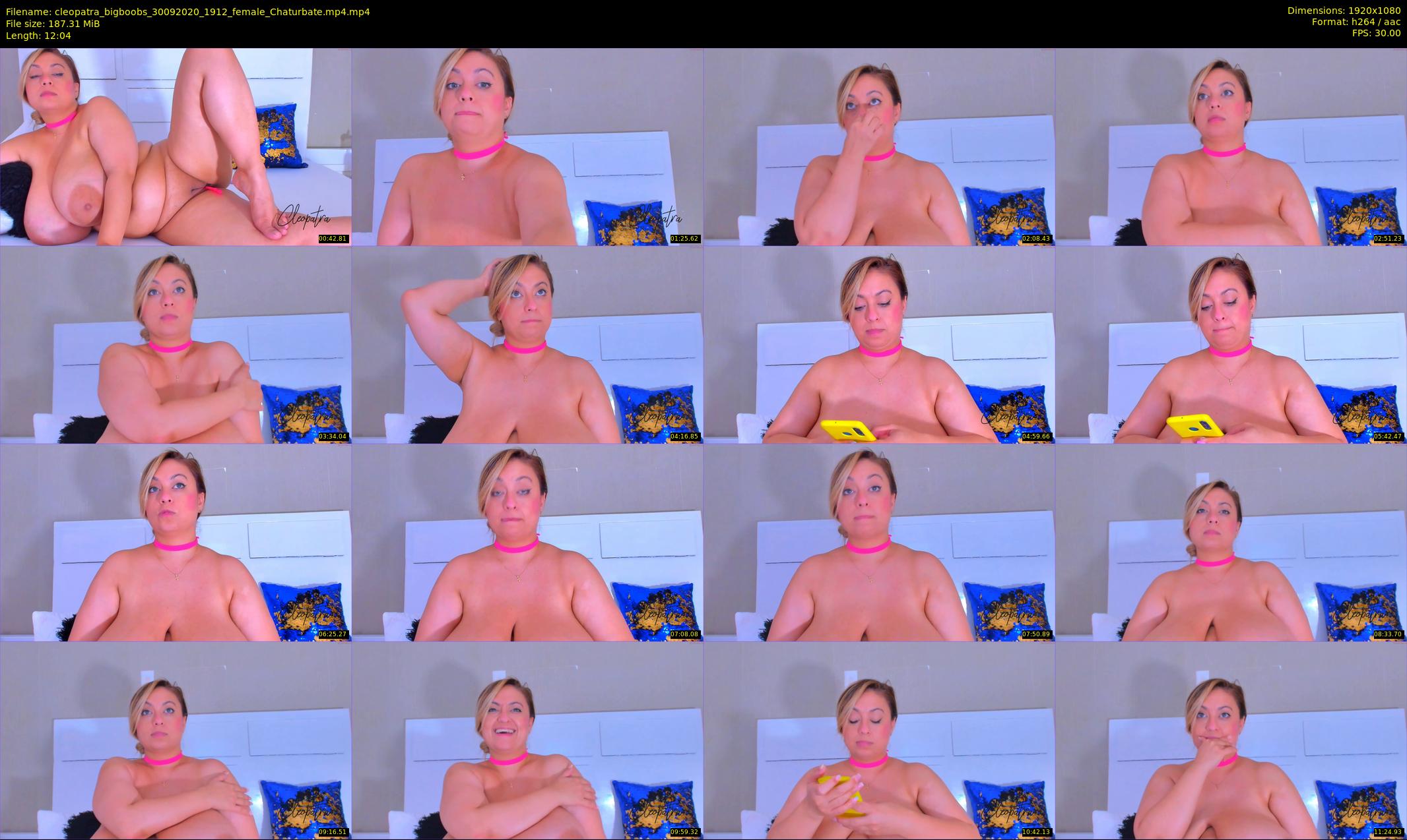 cleopatra_bigboobs — 13 minute Chaturbate female cam show recording, 1080p, Sep 30, 2020