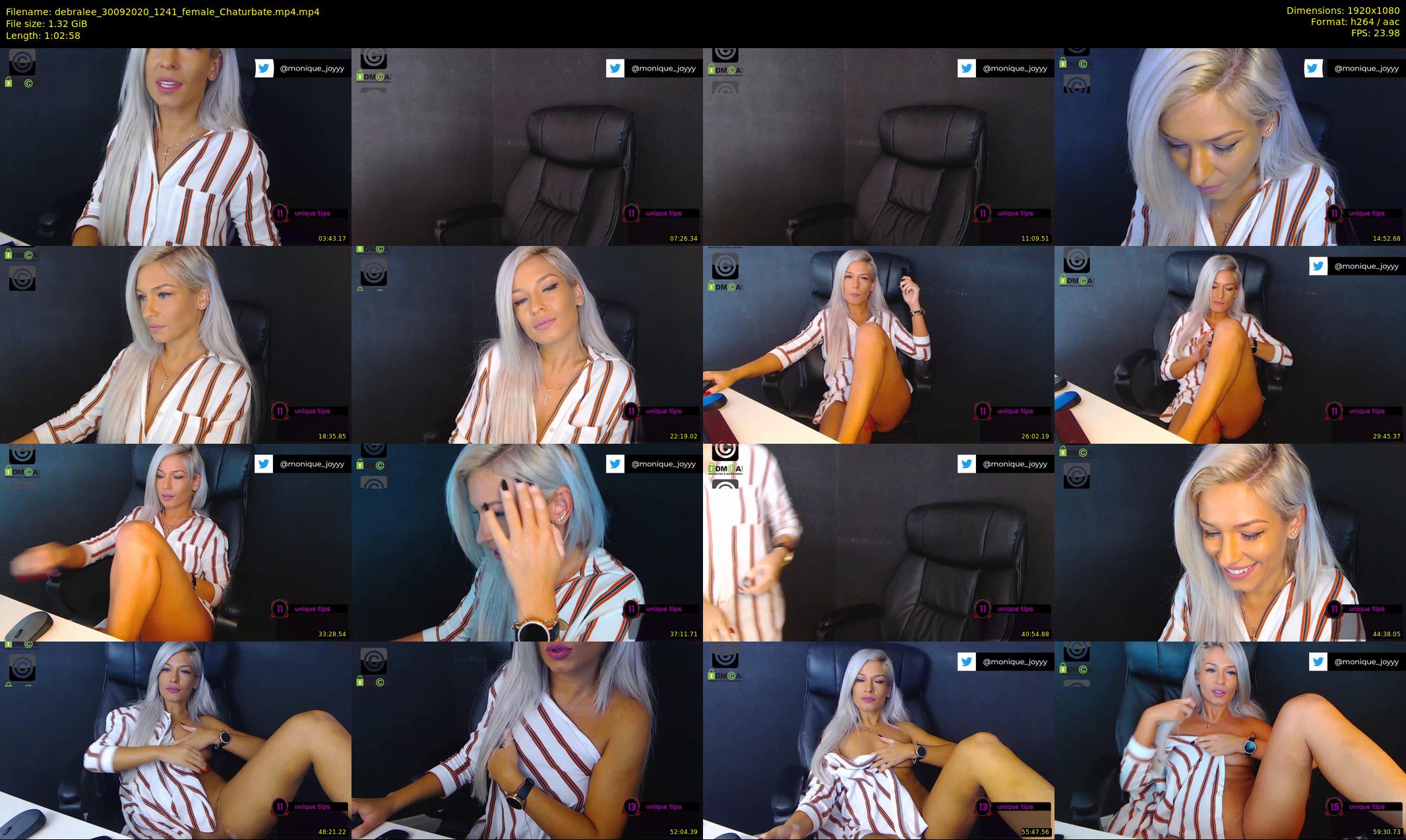 debralee — 63 minute Chaturbate female cam show recording, 1080p, Sep 30, 2020