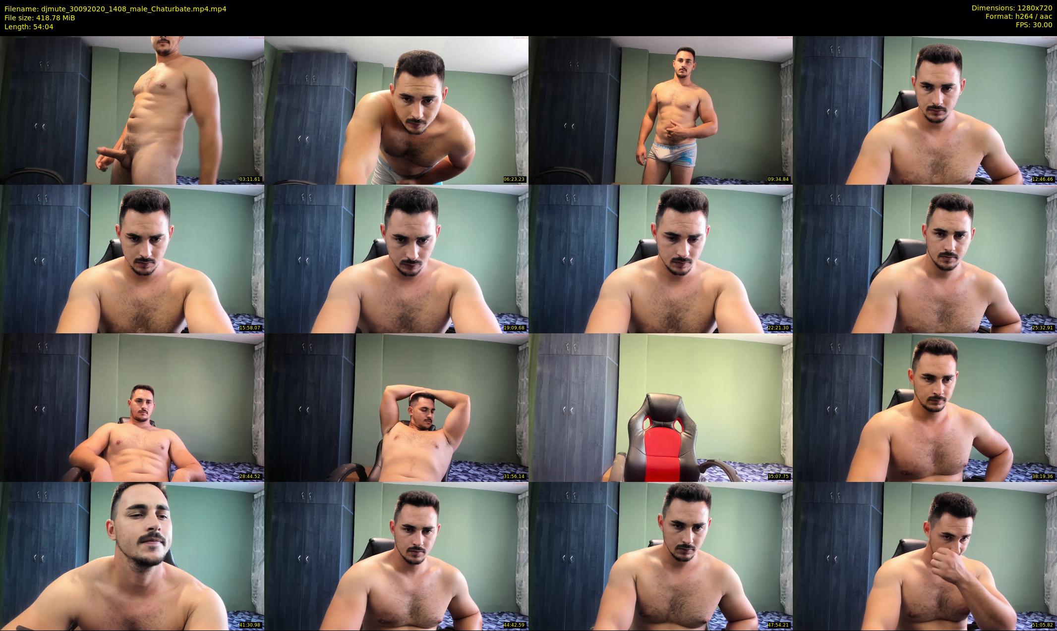djmute — 55 minute Chaturbate male cam show recording, 720p, Sep 30, 2020
