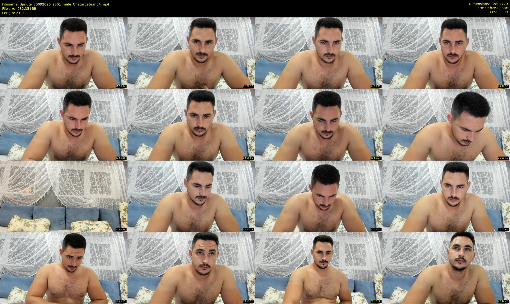 djmute — 25 minute Chaturbate male cam show recording, 720p, Sep 30, 2020