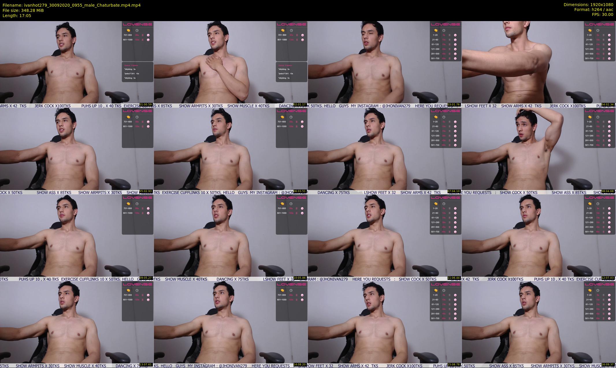 ivanhot279 — 18 minute Chaturbate male cam show recording, 1080p, Sep 30, 2020