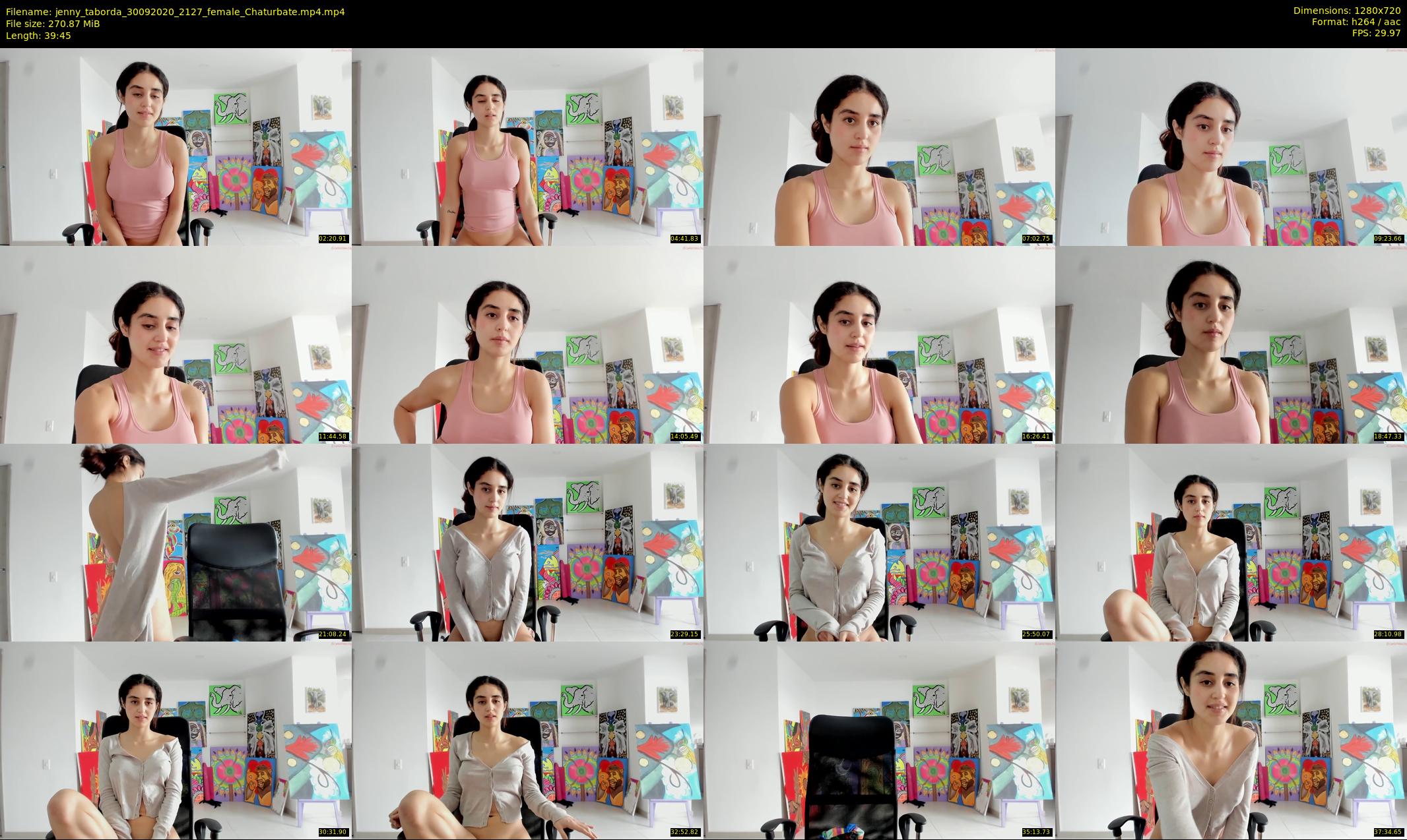 jenny_taborda — 40 minute Chaturbate female cam show recording, 720p, Sep 30, 2020