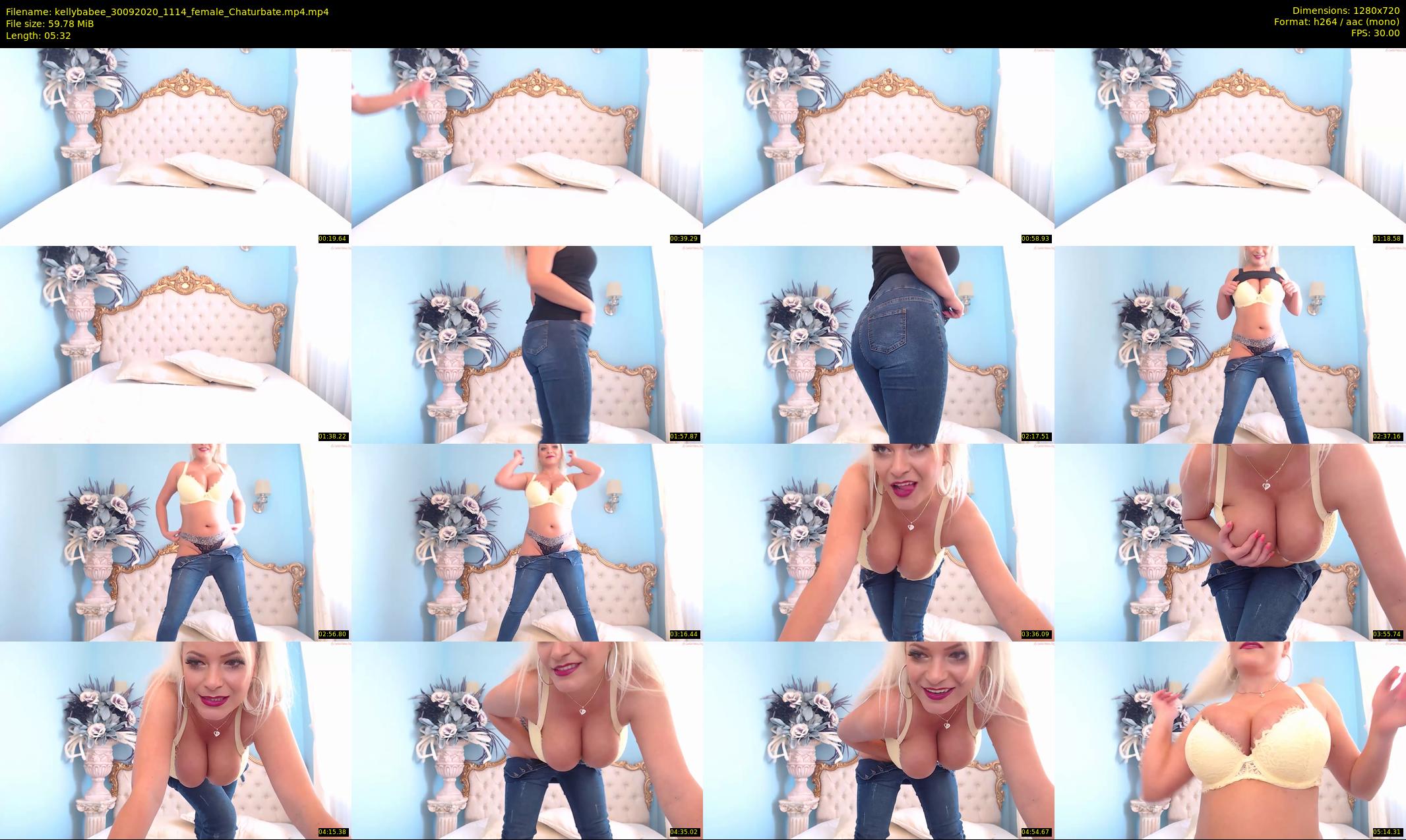 kellybabee — 6 minute Chaturbate female cam show recording, 720p, Sep 30, 2020