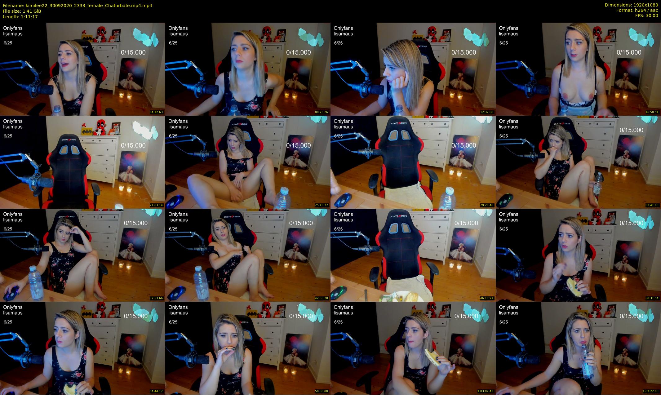 kimilee22 — 72 minute Chaturbate female cam show recording, 1080p, Sep 30, 2020