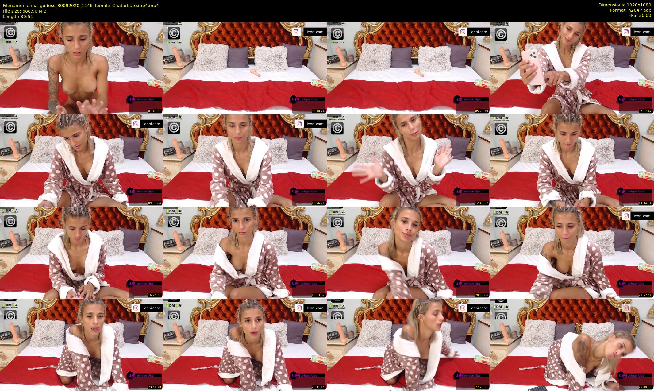 lenna_godess — 31 minute Chaturbate female cam show recording, 1080p, Sep 30, 2020