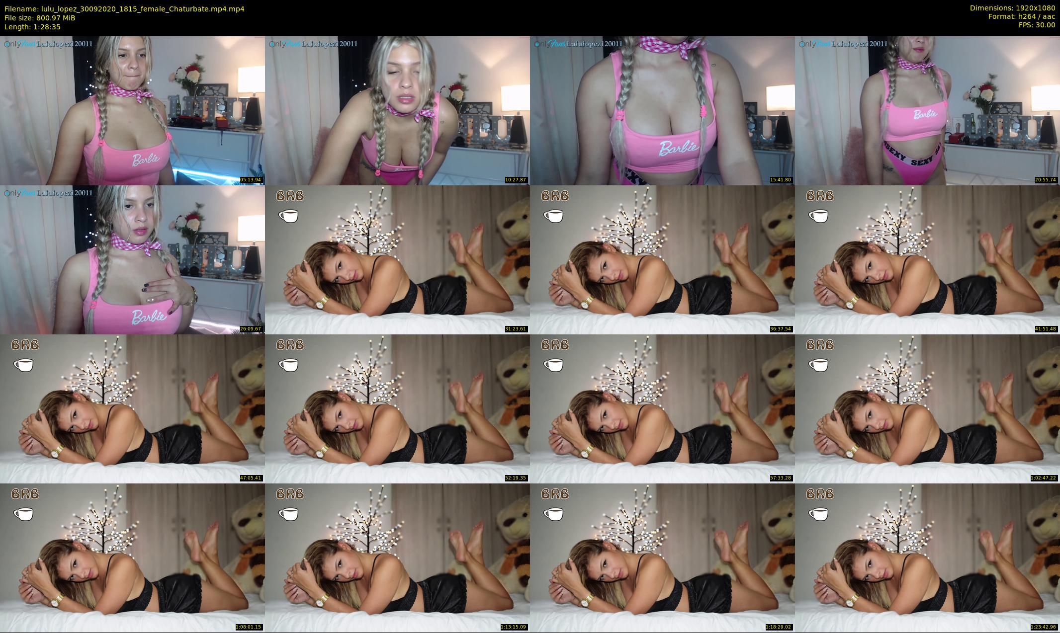 lulu_lopez — 89 minute Chaturbate female cam show recording, 1080p, Sep 30, 2020