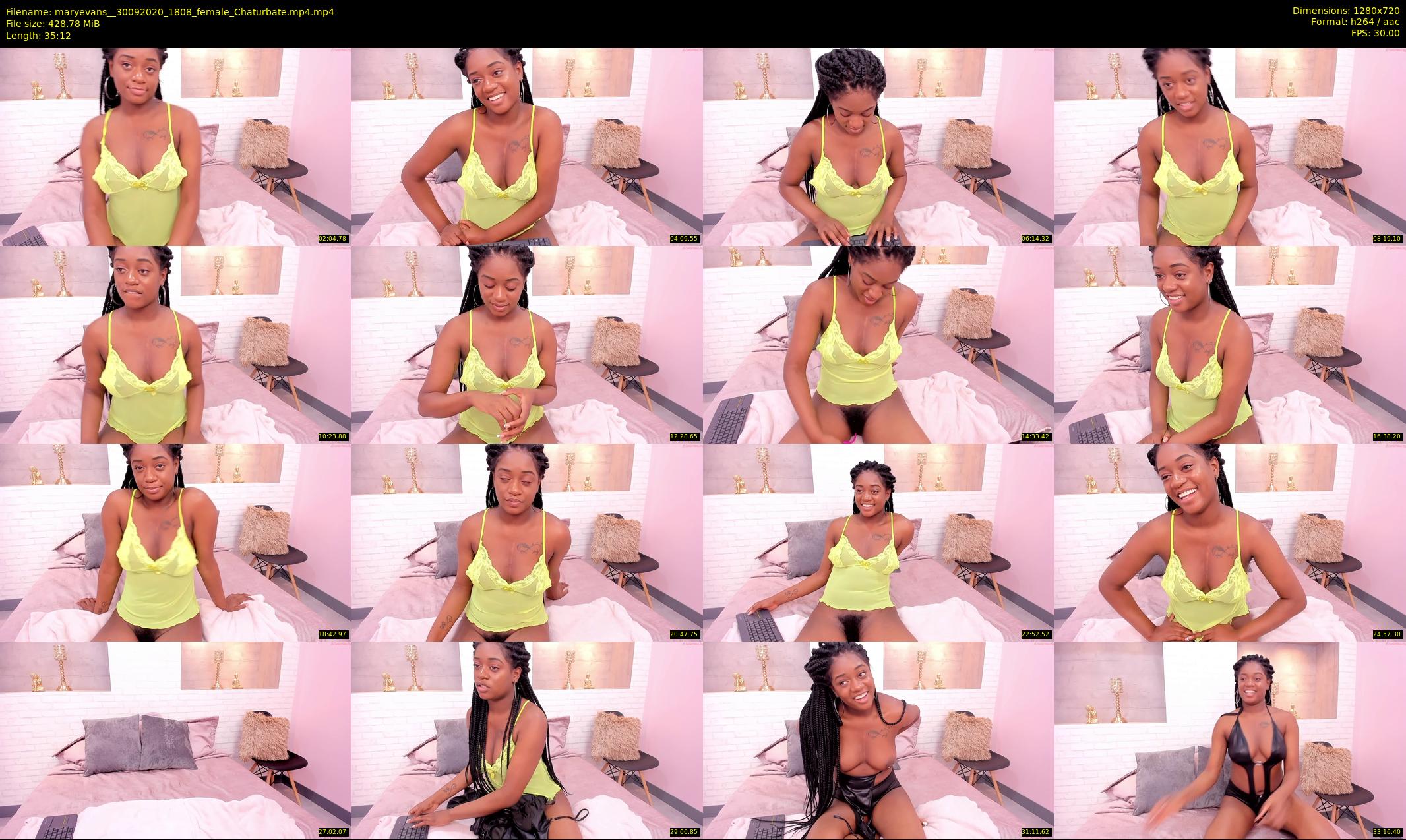 maryevans_ — 36 minute Chaturbate female cam show recording, 720p, Sep 30, 2020