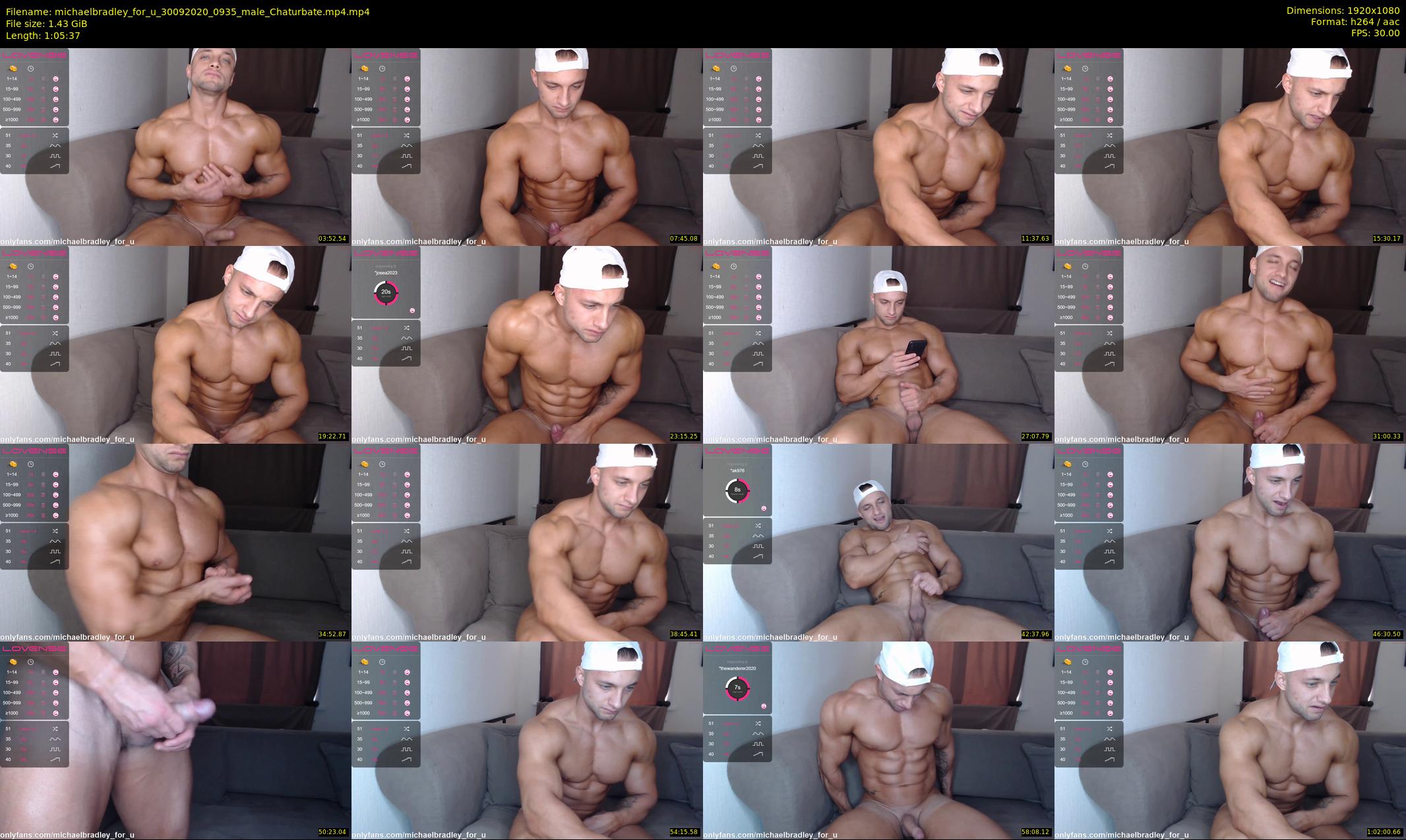 michaelbradley_for_u — 66 minute Chaturbate male cam show recording, 1080p, Sep 30, 2020