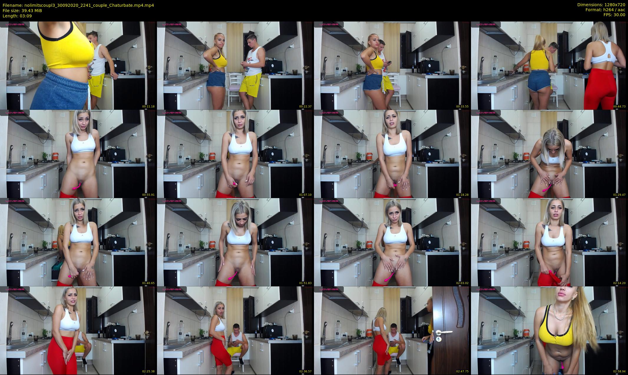 nolimitscoupl3 — 4 minute Chaturbate couple cam show recording, 720p, Sep 30, 2020