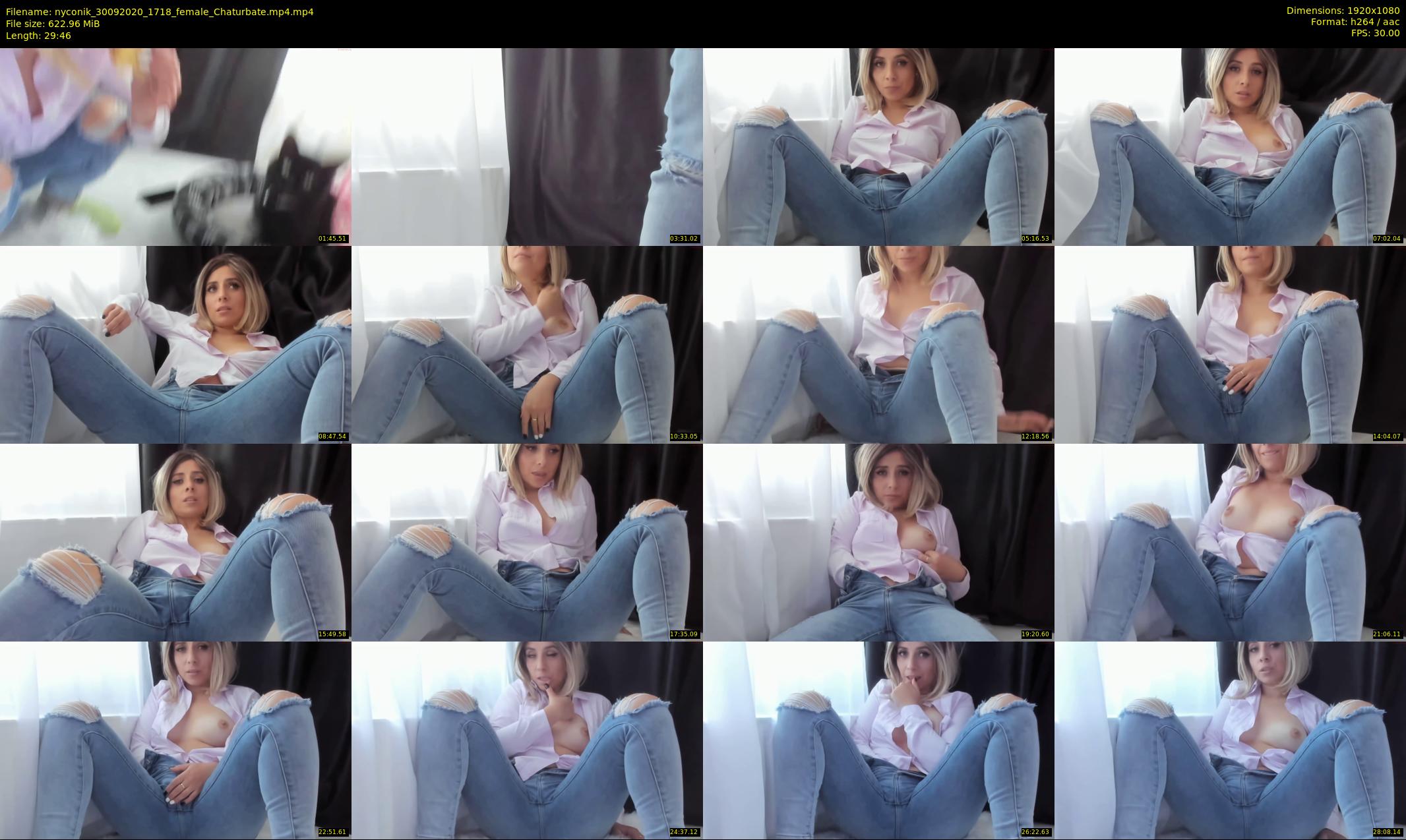 nyconik — 30 minute Chaturbate female cam show recording, 1080p, Sep 30, 2020