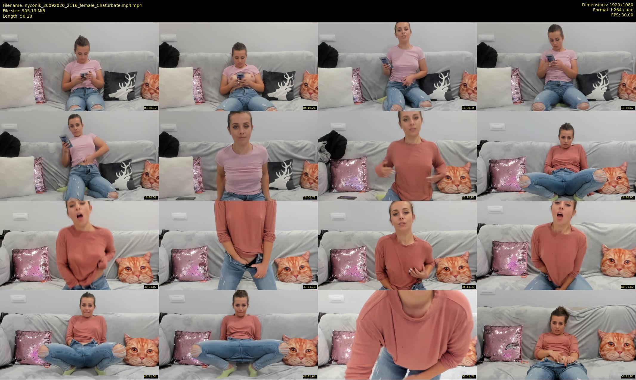 nyconik — 57 minute Chaturbate female cam show recording, 1080p, Sep 30, 2020