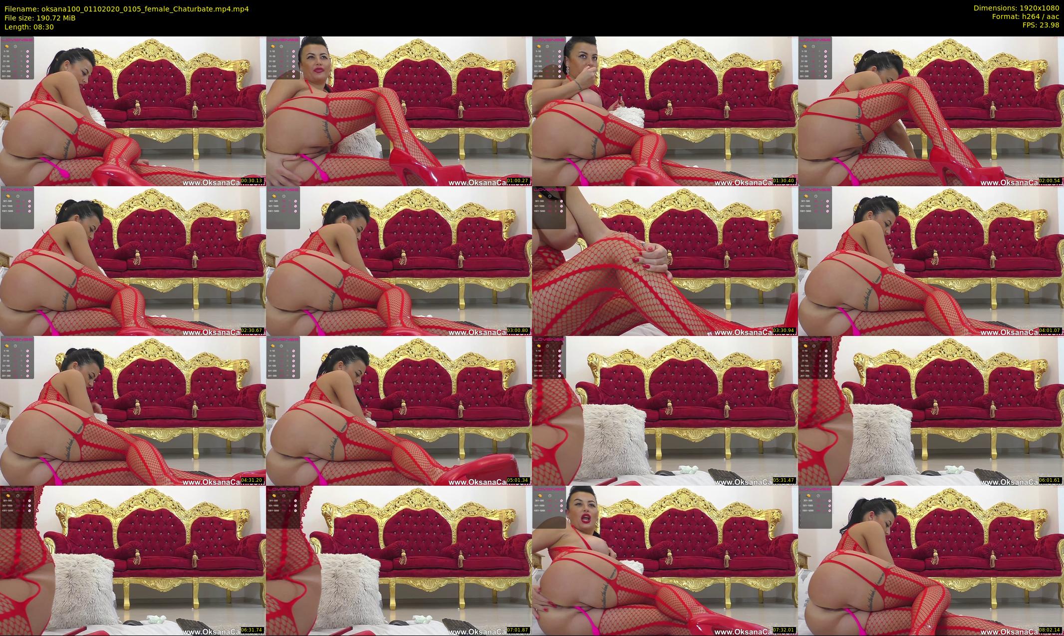 oksana100 — 9 minute Chaturbate female cam show recording, 1080p, Oct 1, 2020