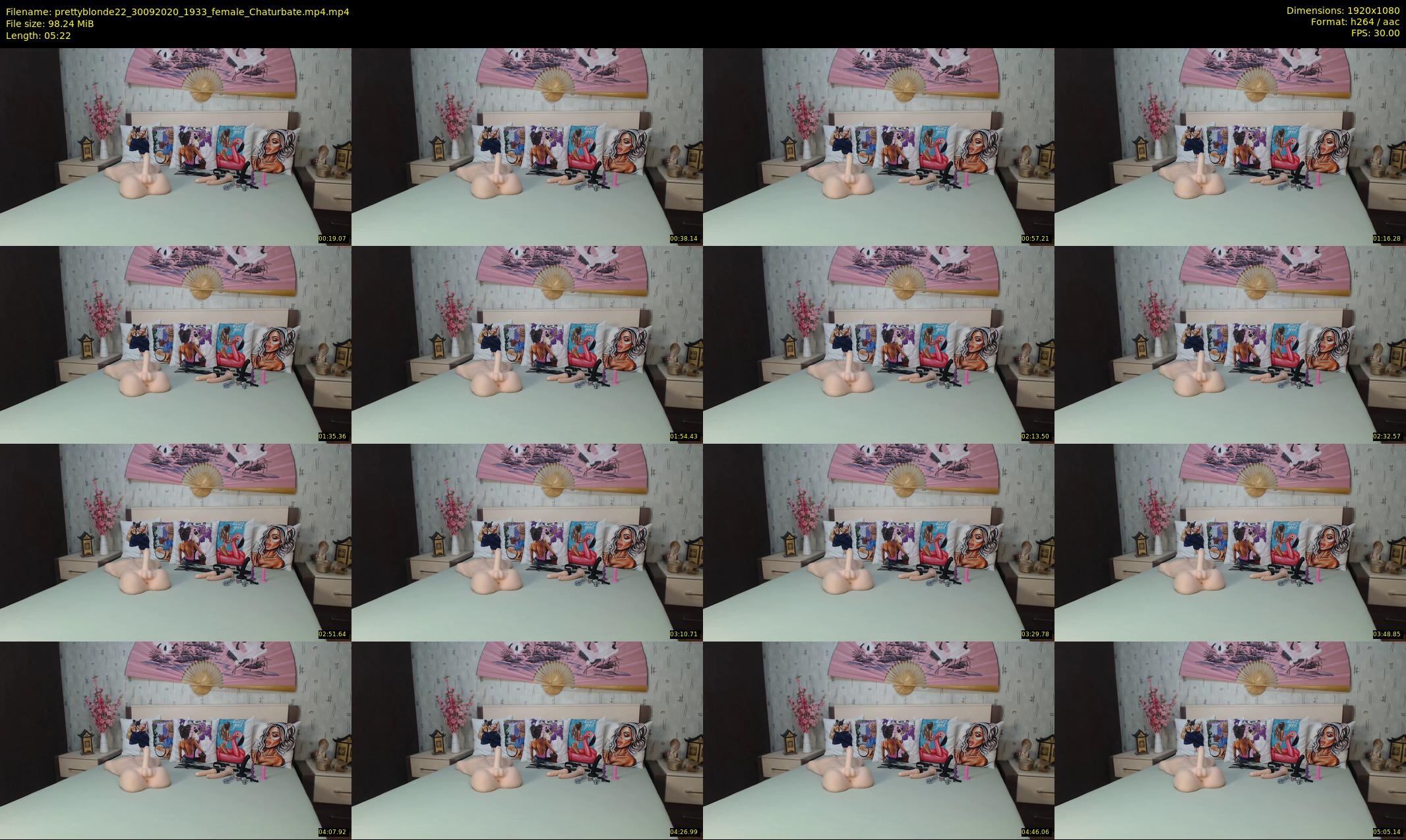 prettyblonde22 — 6 minute Chaturbate female cam show recording, 1080p, Sep 30, 2020