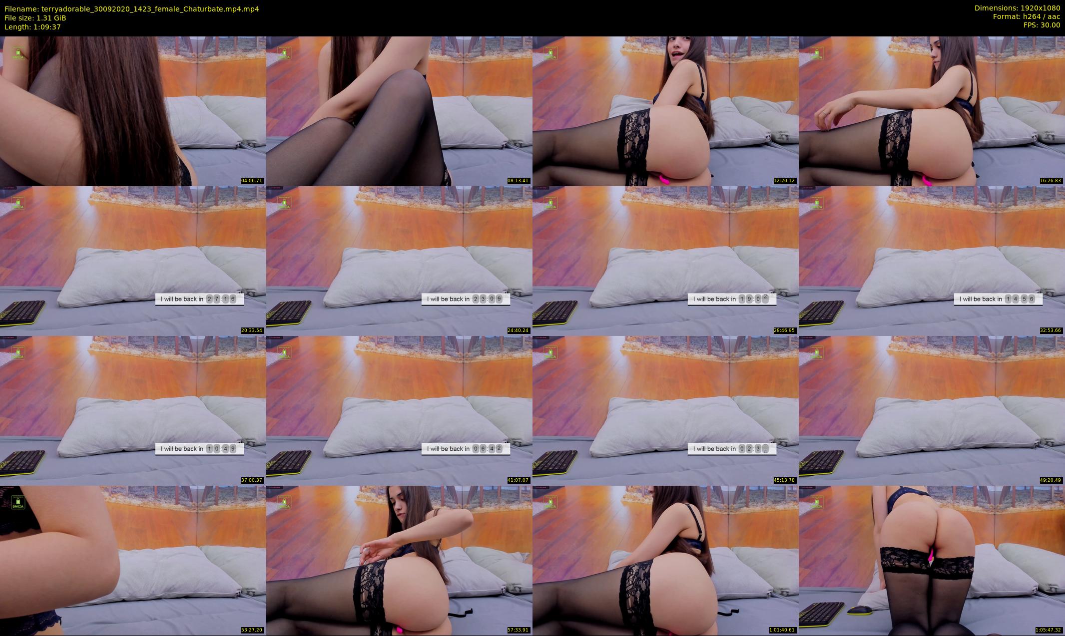 terryadorable — 70 minute Chaturbate female cam show recording, 1080p, Sep 30, 2020