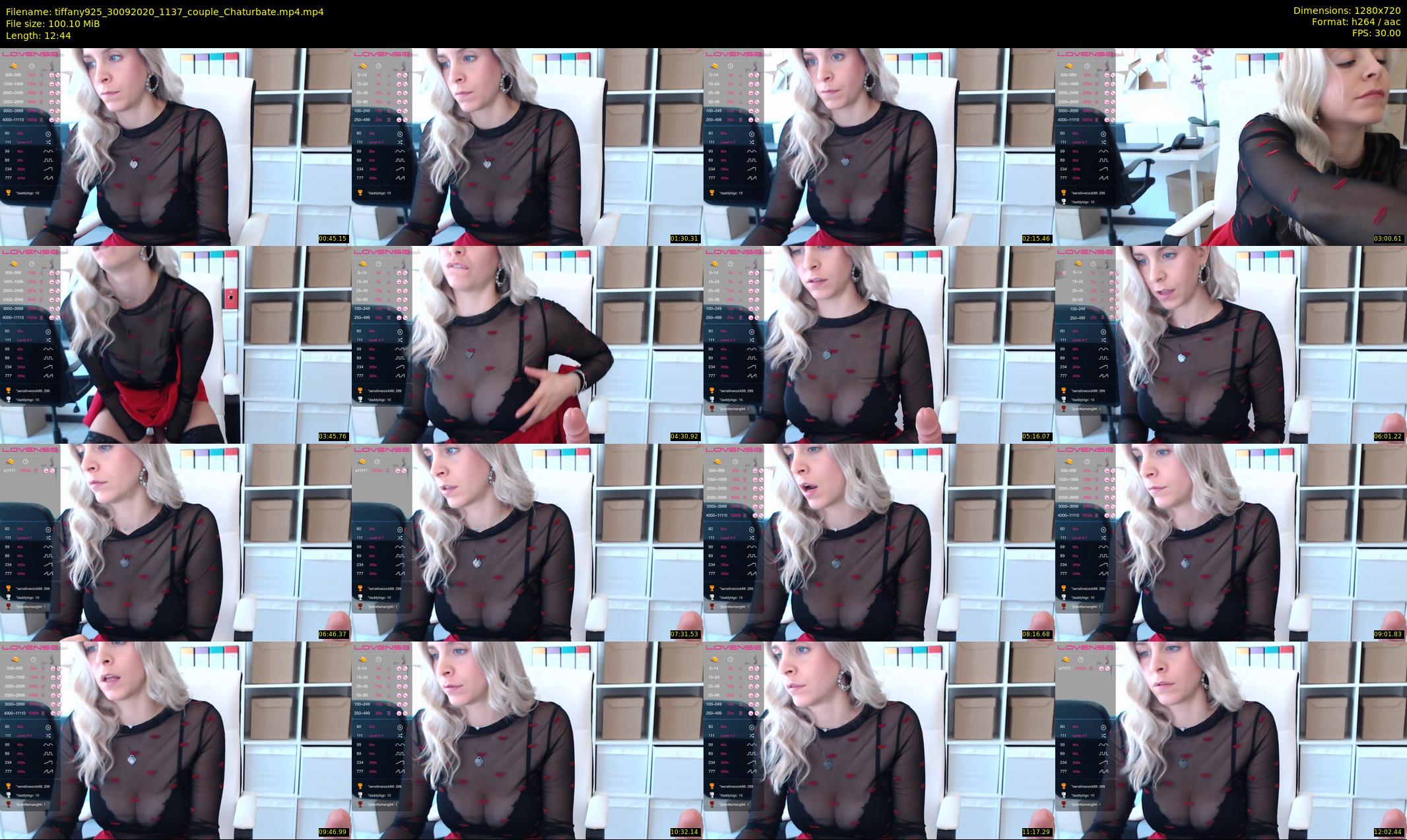 tiffany925 — 13 minute Chaturbate female cam show recording, 720p, Sep 30, 2020