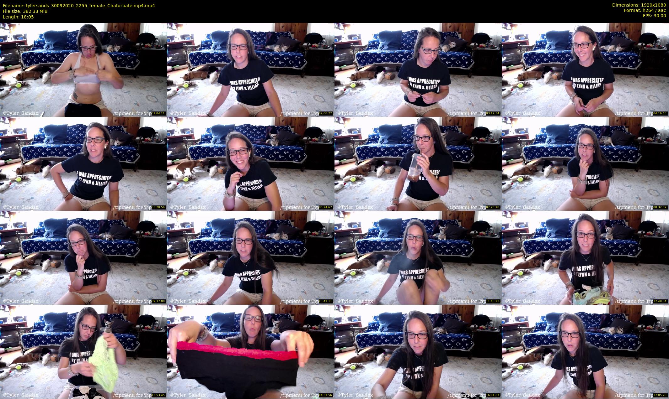 tylersands — 19 minute Chaturbate female cam show recording, 1080p, Sep 30, 2020
