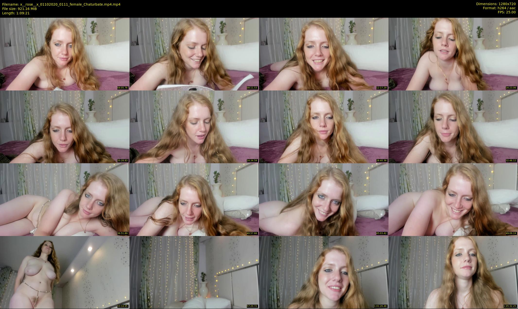 x__rose__x — 70 minute Chaturbate female cam show recording, 720p, Oct 1, 2020