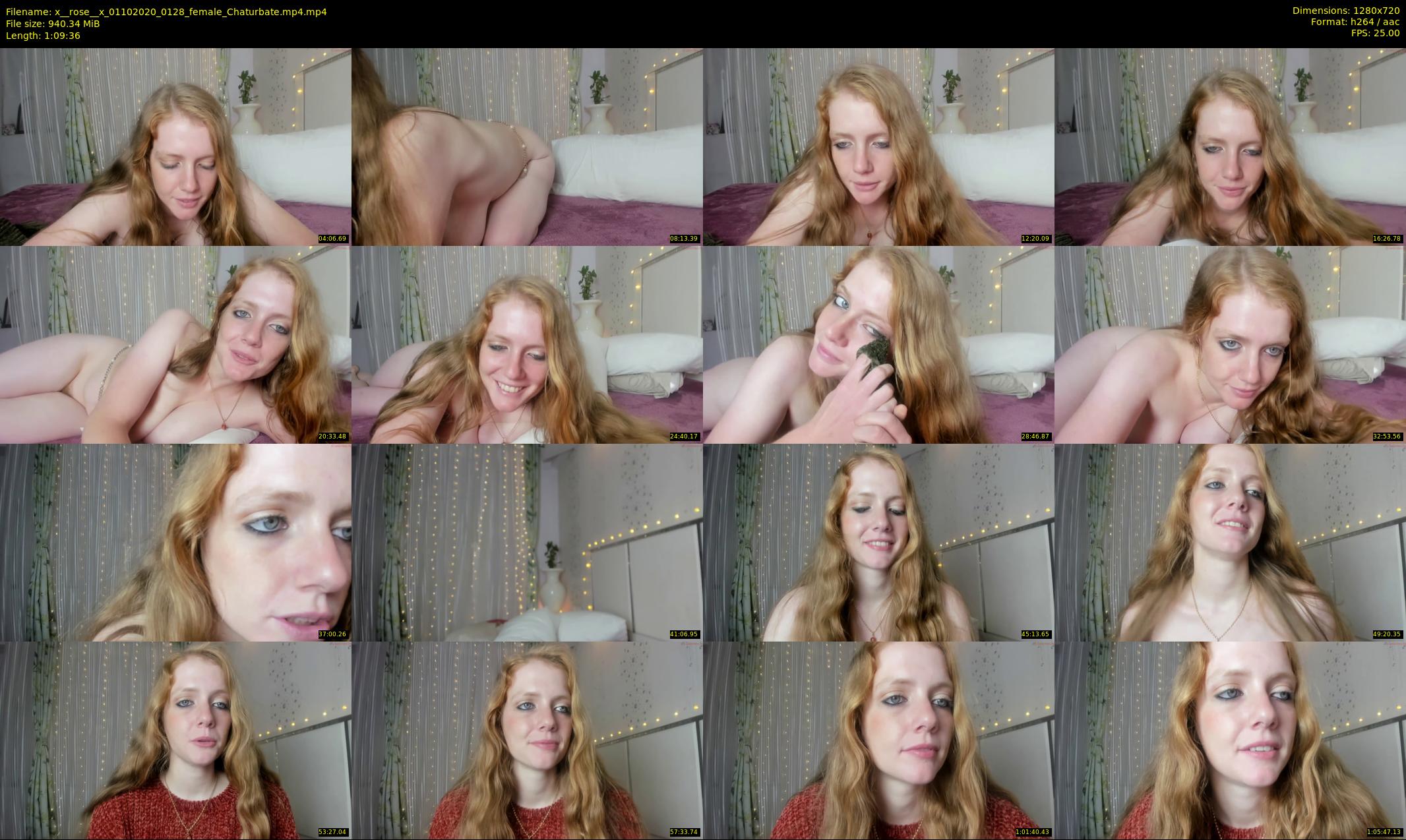 x__rose__x — 70 minute Chaturbate female cam show recording, 720p, Oct 1, 2020