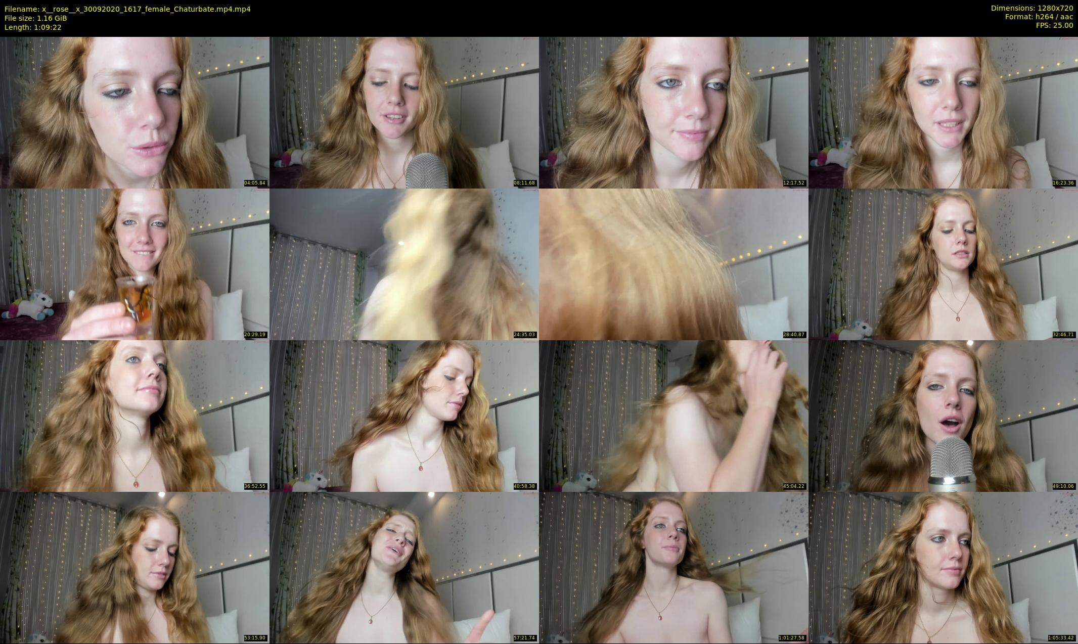 x__rose__x — 70 minute Chaturbate female cam show recording, 720p, Sep 30, 2020