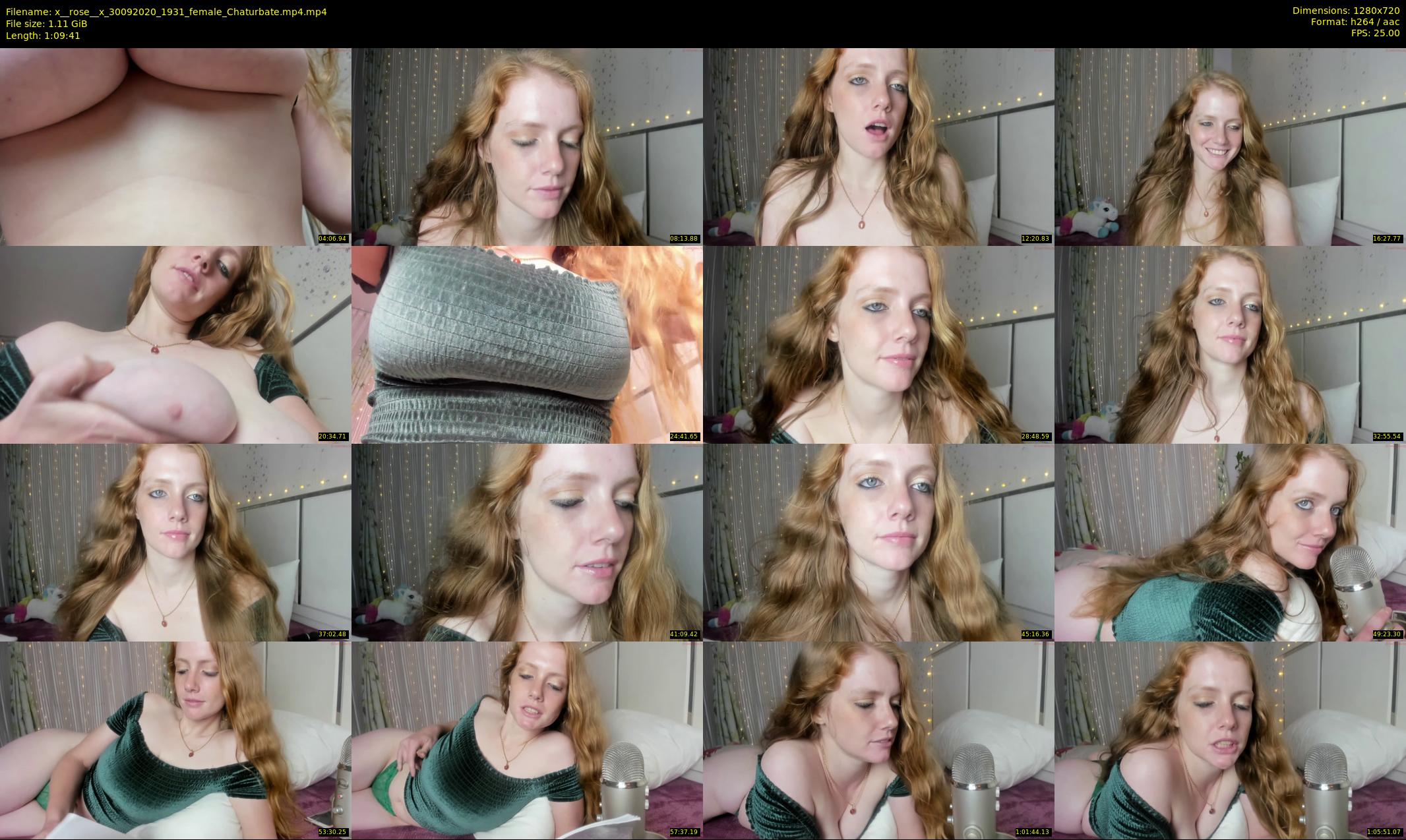 x__rose__x — 70 minute Chaturbate female cam show recording, 720p, Sep 30, 2020