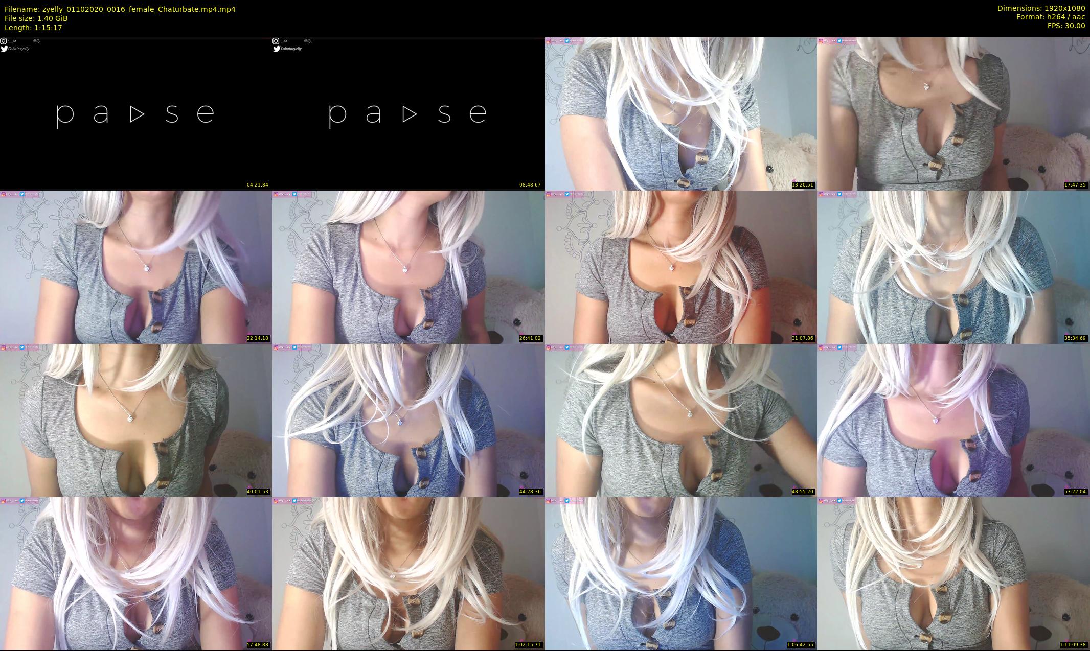 zyelly — 76 minute Chaturbate female cam show recording, 1080p, Oct 1, 2020