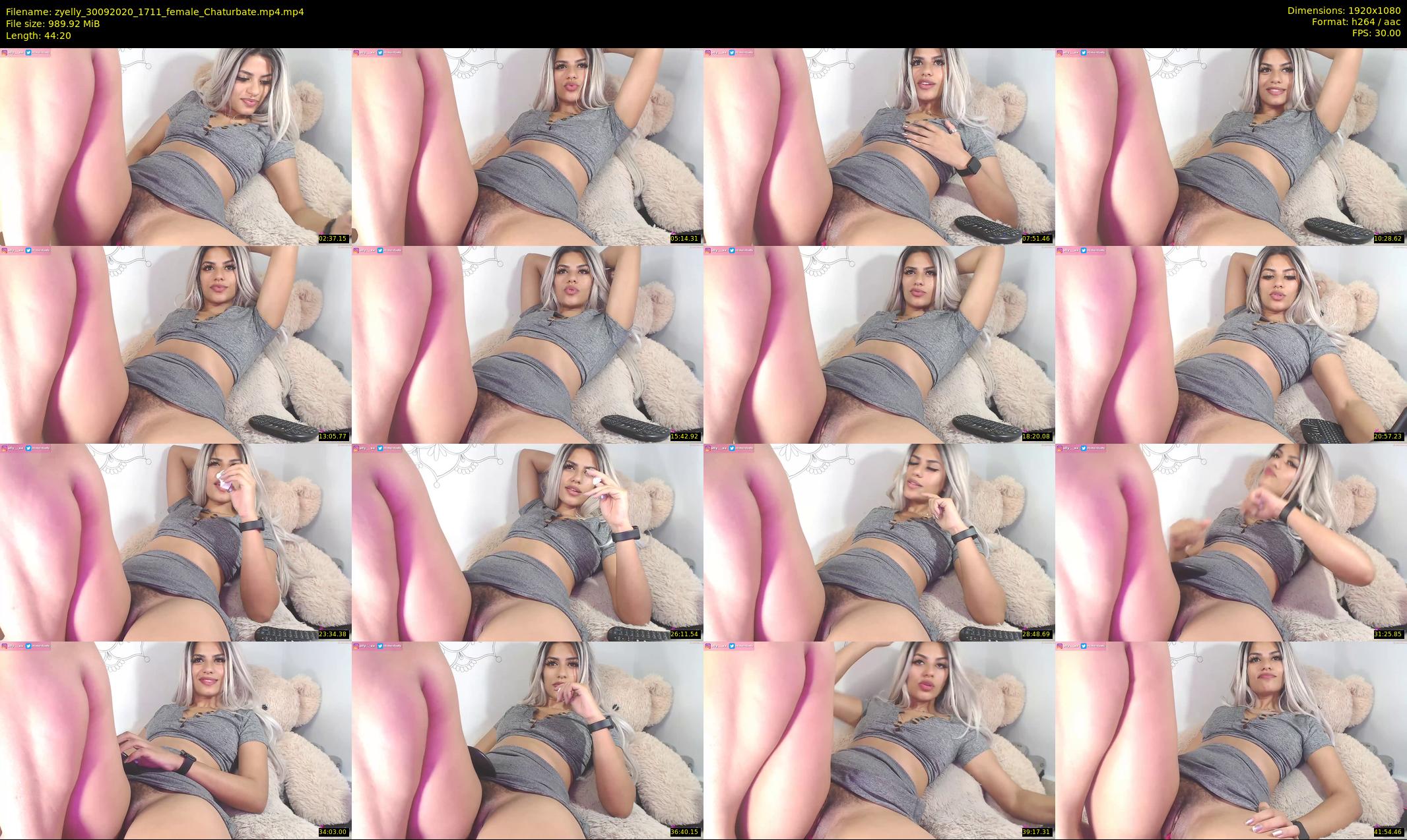 zyelly — 45 minute Chaturbate female cam show recording, 1080p, Sep 30, 2020
