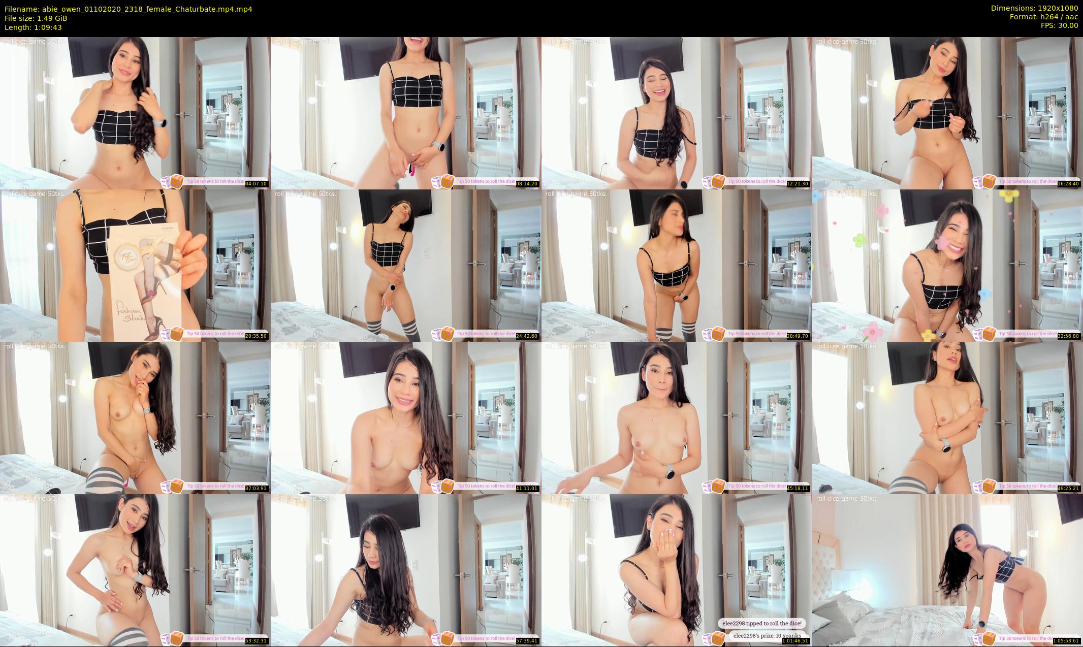 abie_owen — 70 minute Chaturbate female cam show recording, 1080p, Oct 1, 2020
