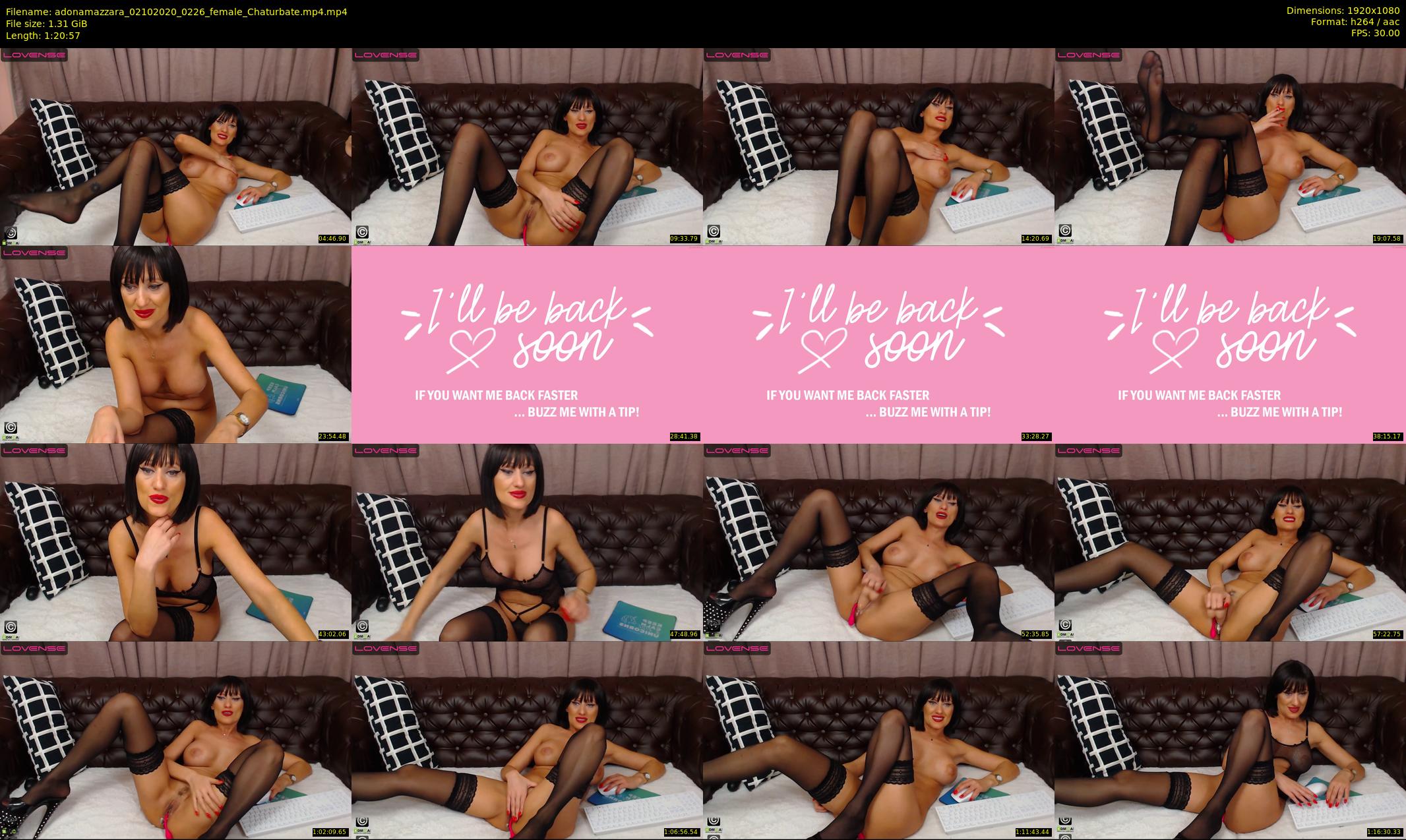 adonamazzara — 81 minute Chaturbate female cam show recording, 1080p, Oct 2, 2020