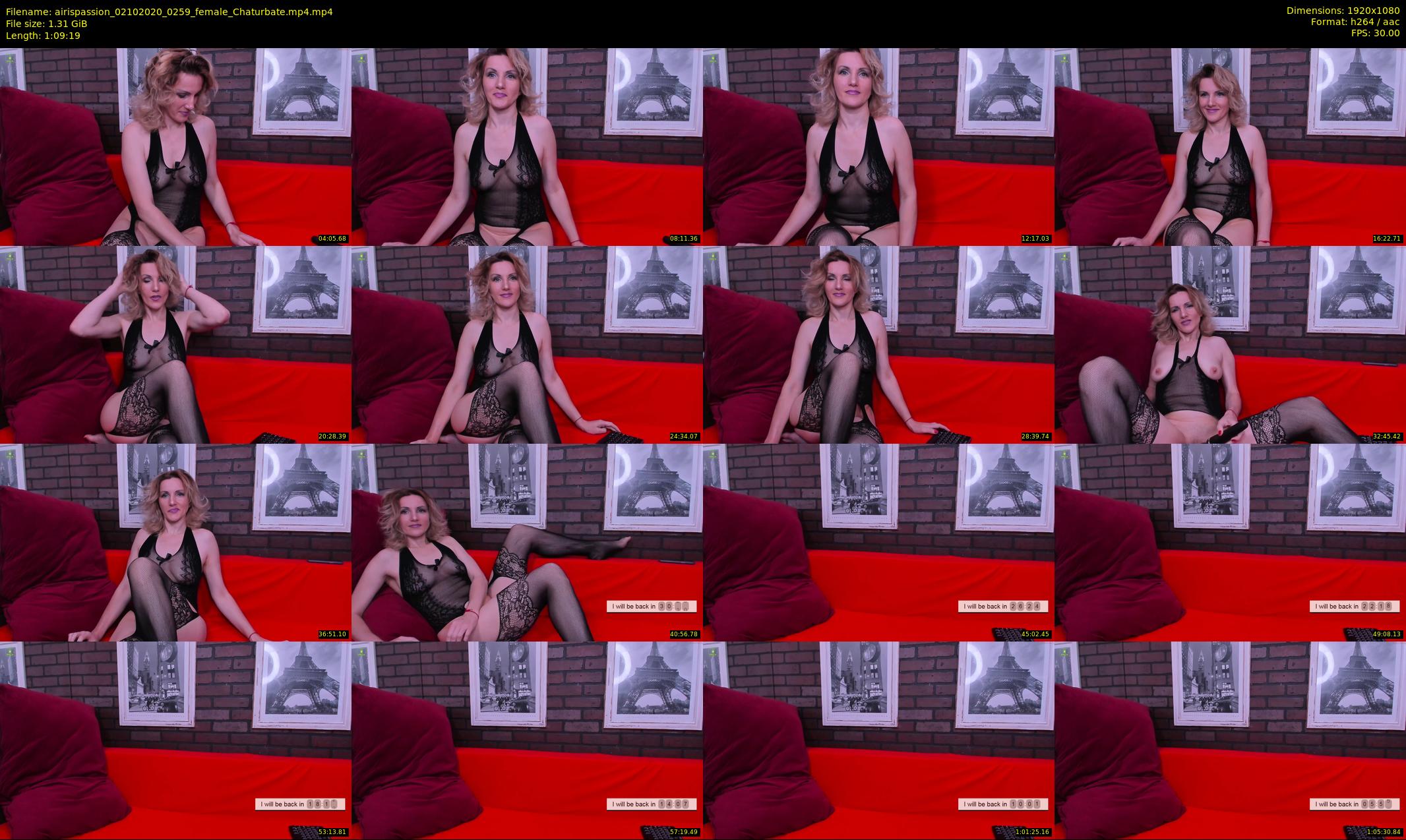 airispassion — 70 minute Chaturbate female cam show recording, 1080p, Oct 2, 2020