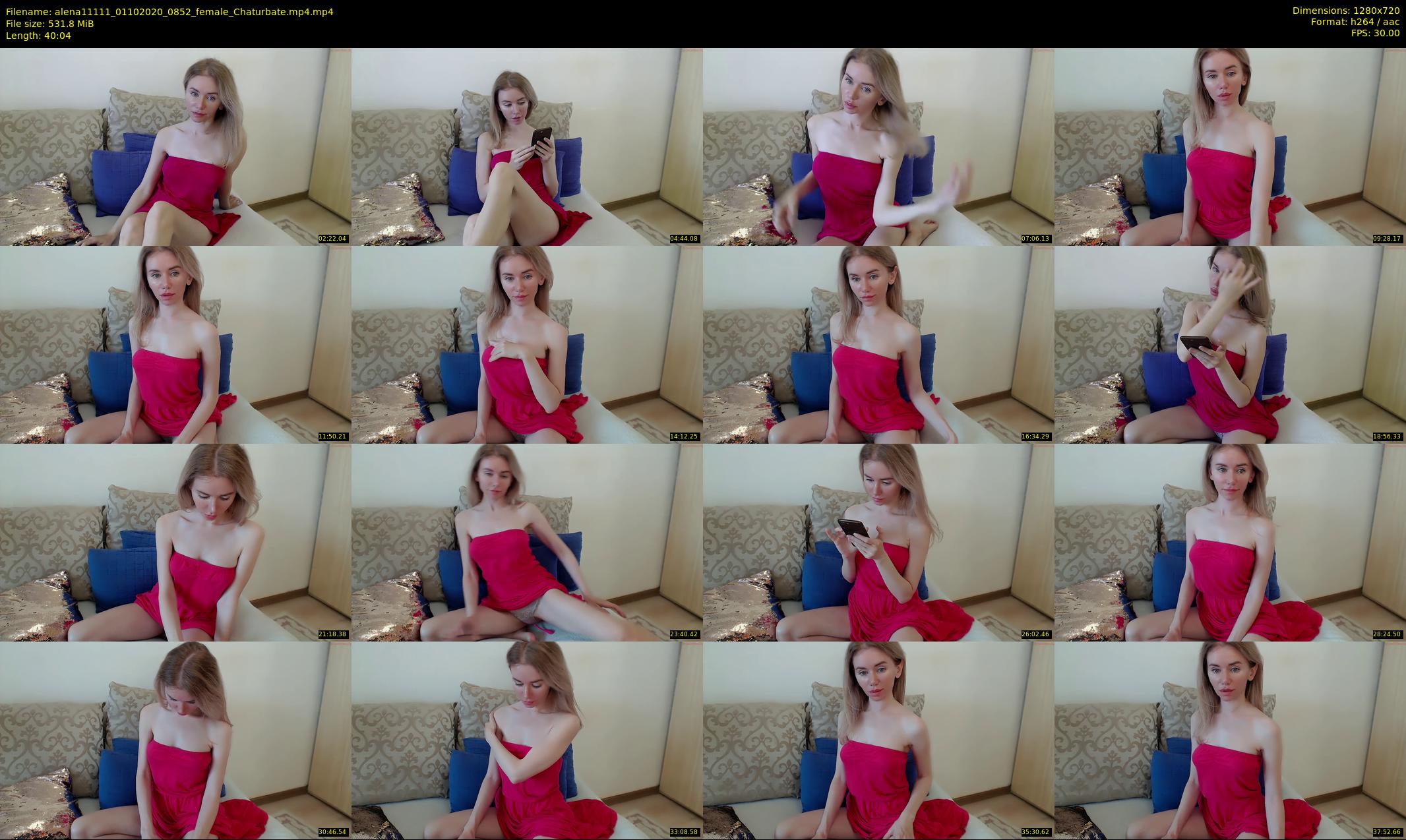 alena11111 — 41 minute Chaturbate female cam show recording, 720p, Oct 1, 2020