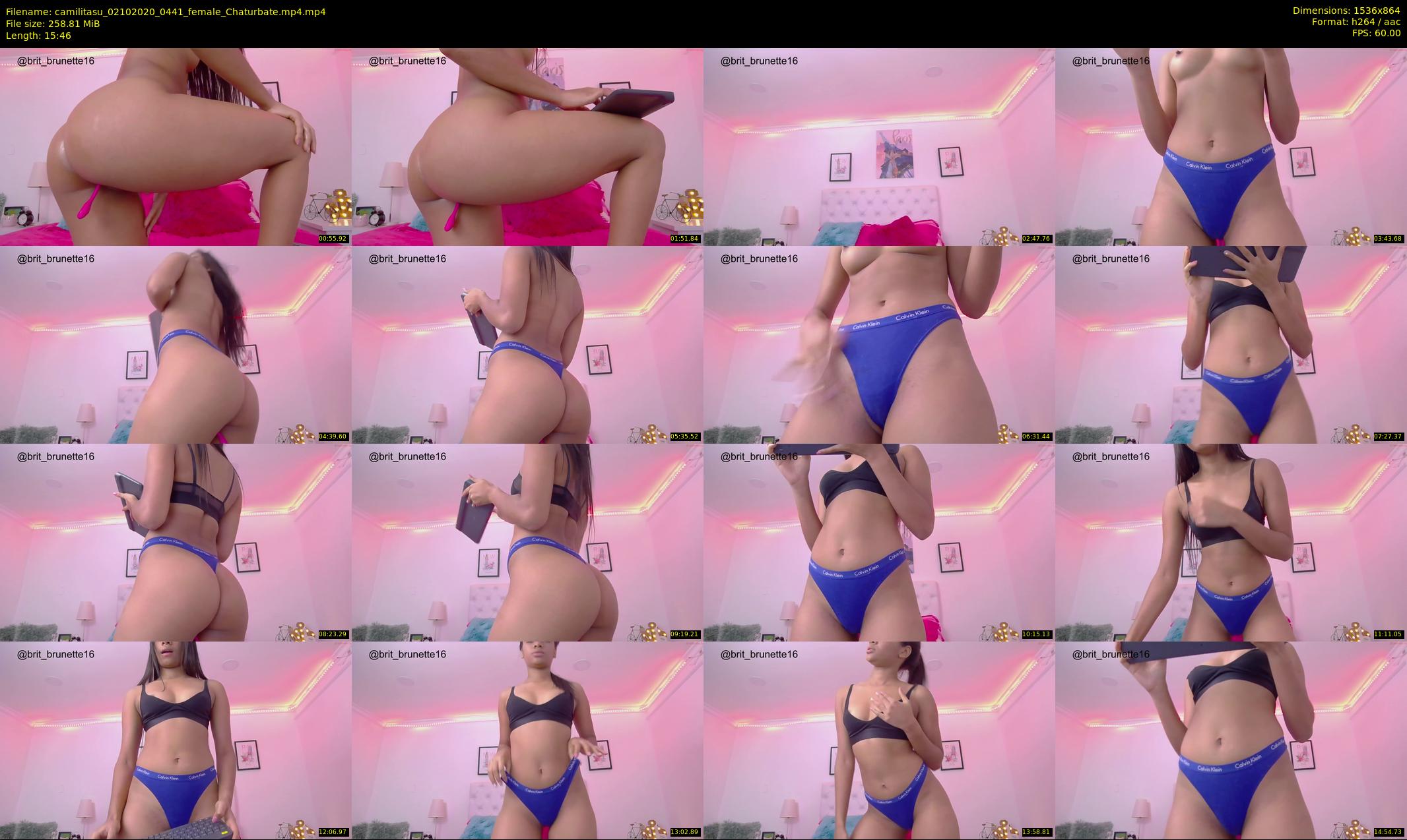 camilitasu — 16 minute Chaturbate female cam show recording, 720p, Oct 2, 2020