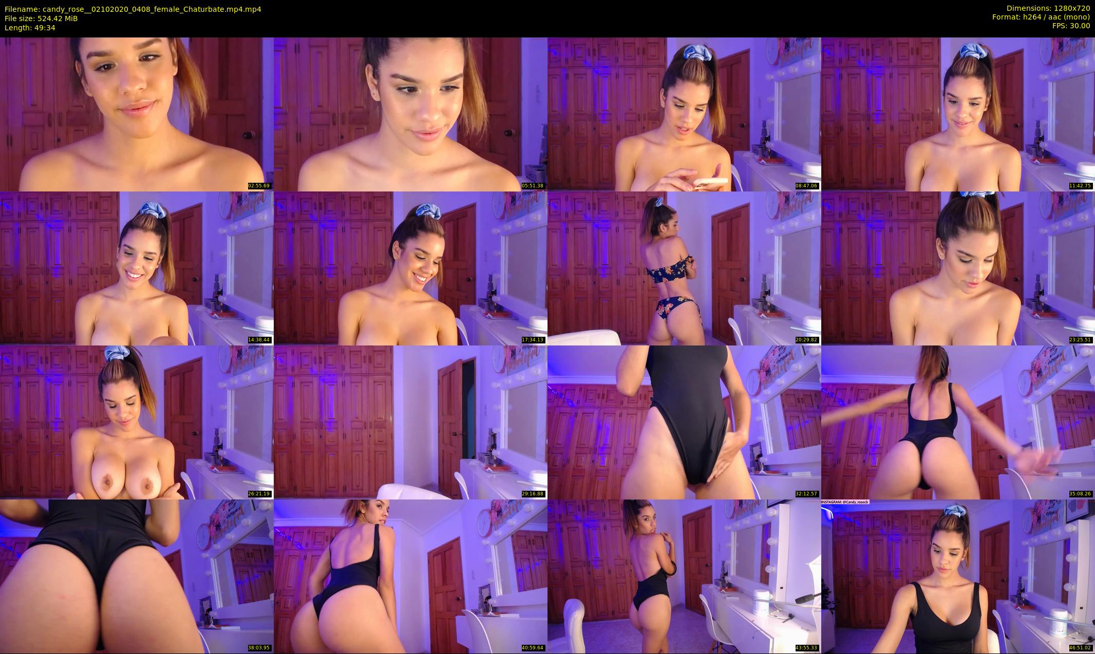 candy_rose_ — 50 minute Chaturbate female cam show recording, 720p, Oct 2, 2020