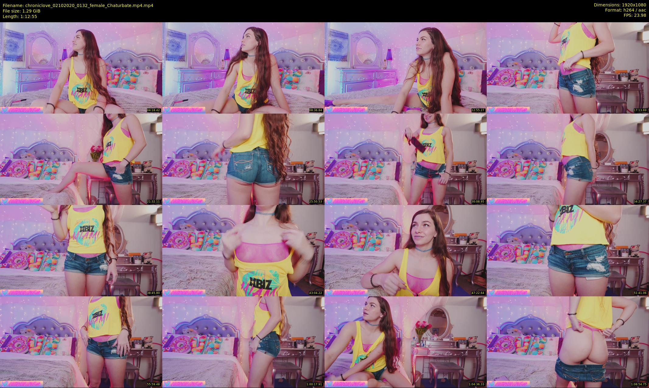 chroniclove — 73 minute Chaturbate female cam show recording, 1080p, Oct 2, 2020