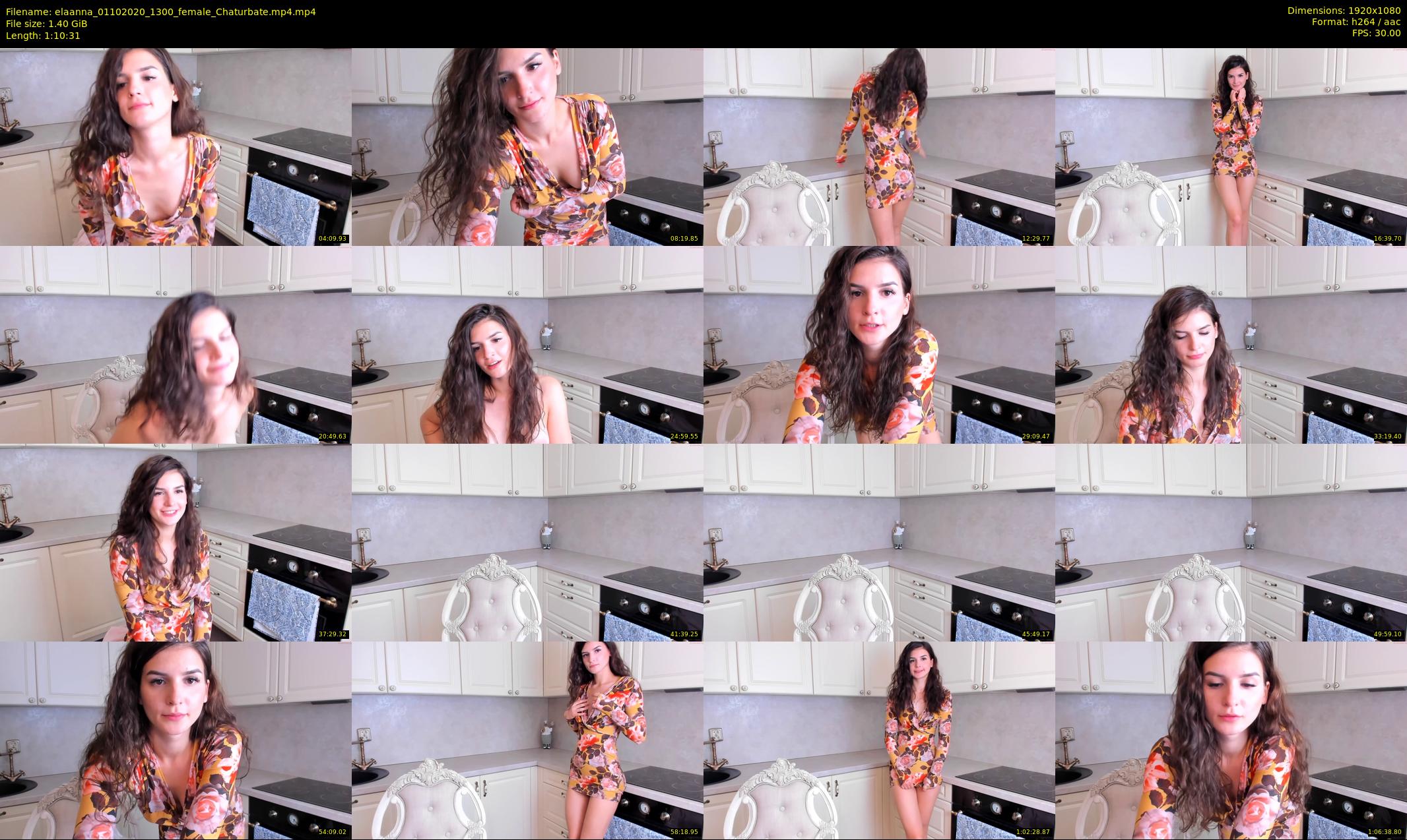 elaanna — 71 minute Chaturbate female cam show recording, 1080p, Oct 1, 2020