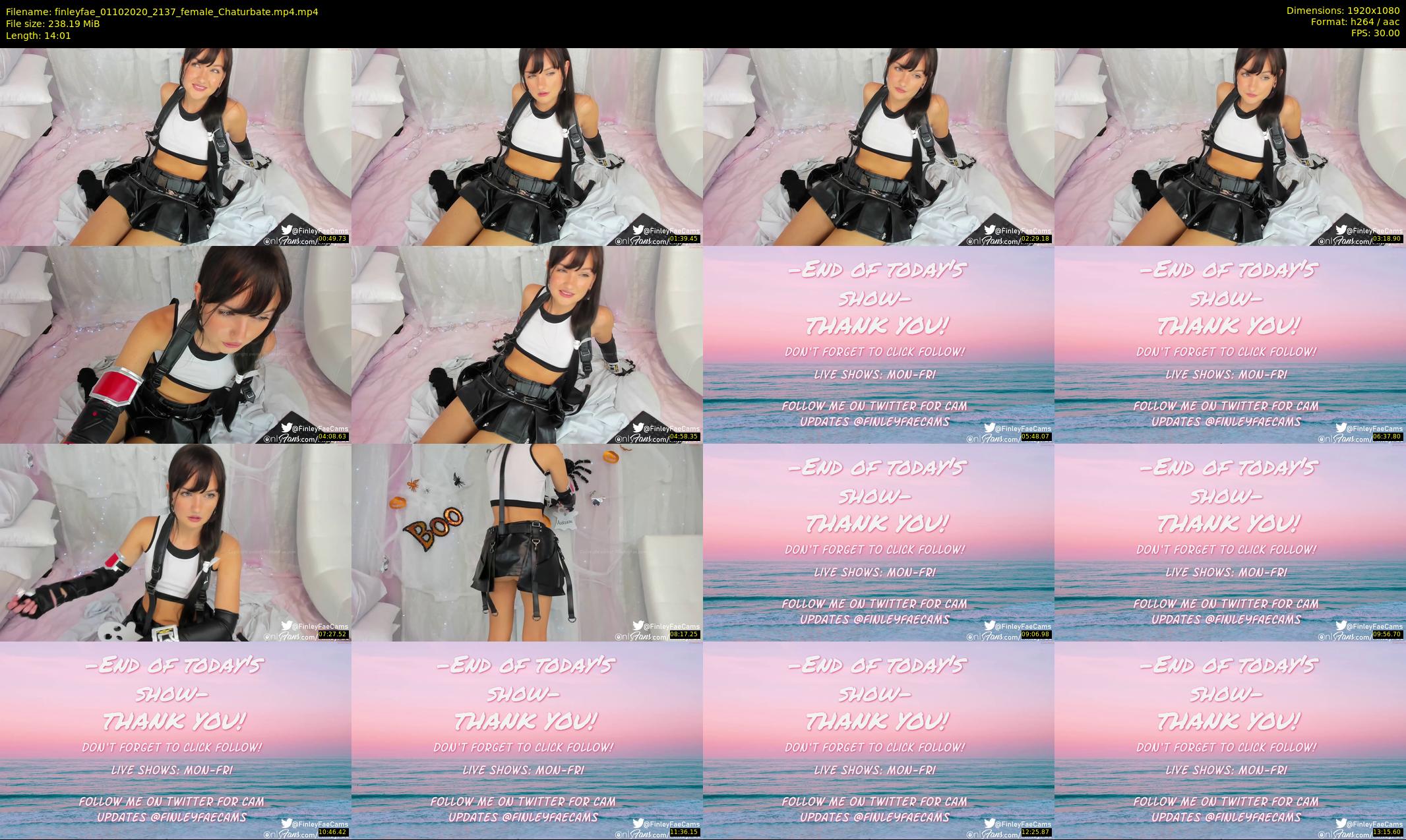 finleyfae — 15 minute Chaturbate female cam show recording, 1080p, Oct 1, 2020