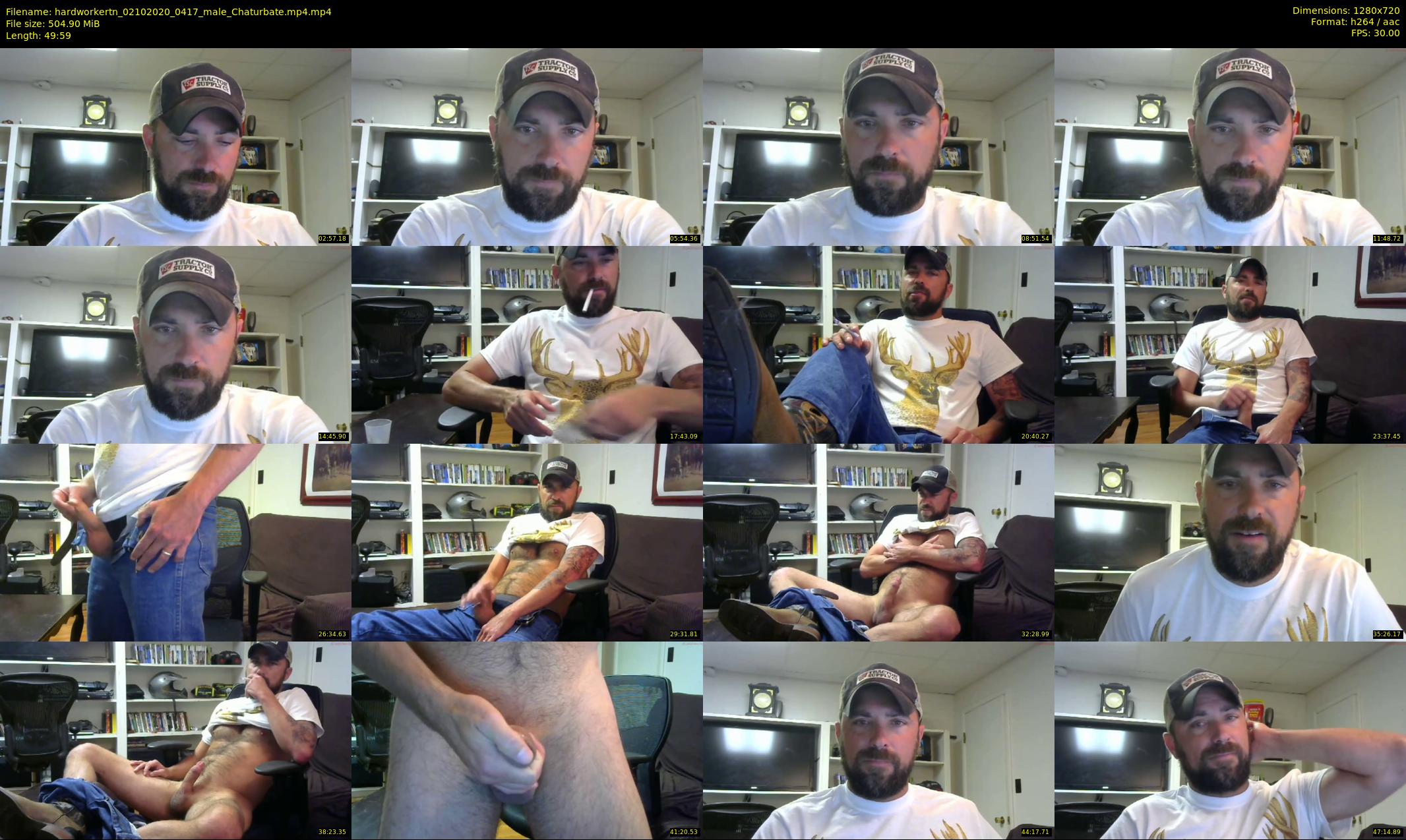 hardworkertn — 50 minute Chaturbate male cam show recording, 720p, Oct 2, 2020