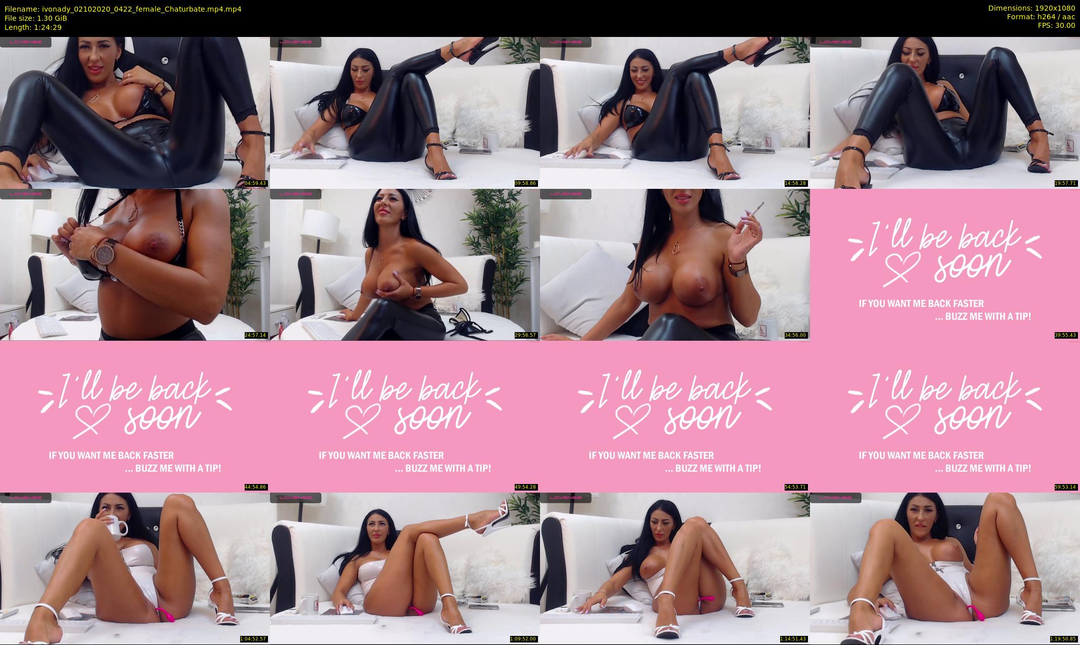 ivonady — 85 minute Chaturbate female cam show recording, 1080p, Oct 2, 2020