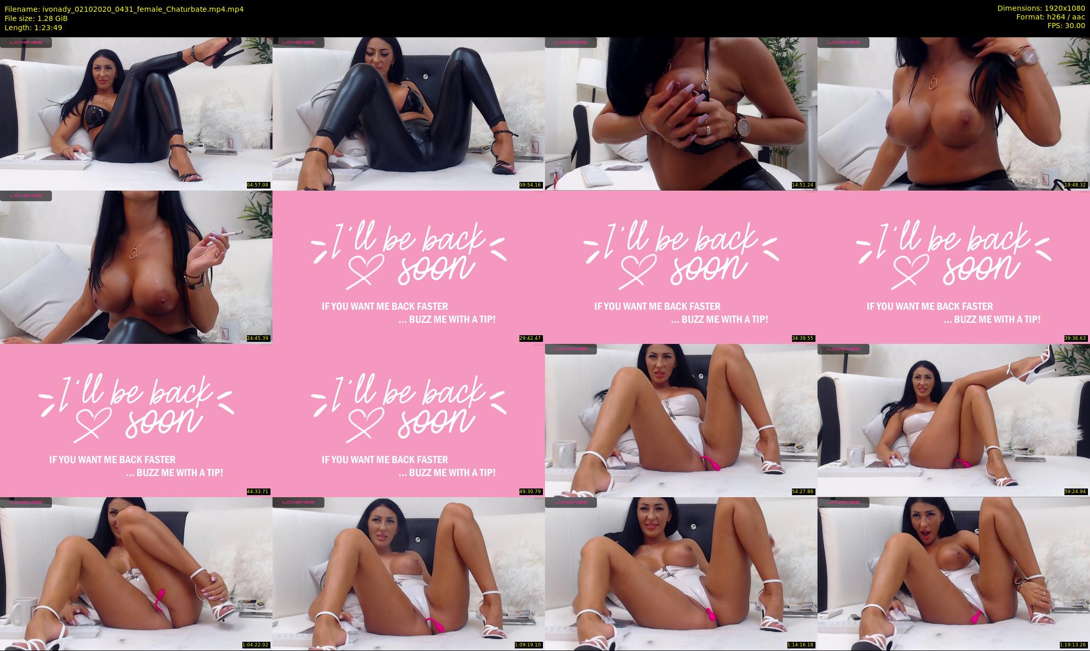 ivonady — 84 minute Chaturbate female cam show recording, 1080p, Oct 2, 2020