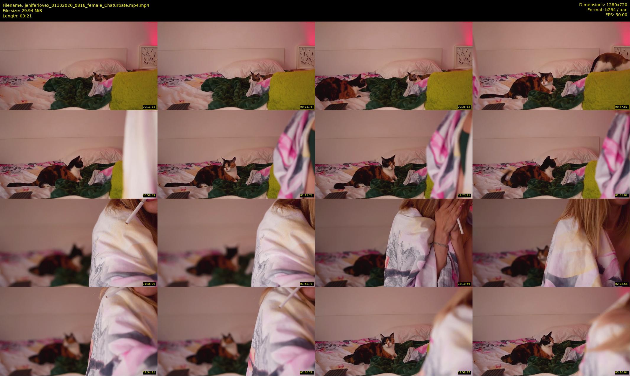 jeniferlovex — 4 minute Chaturbate female cam show recording, 720p, Oct 1, 2020